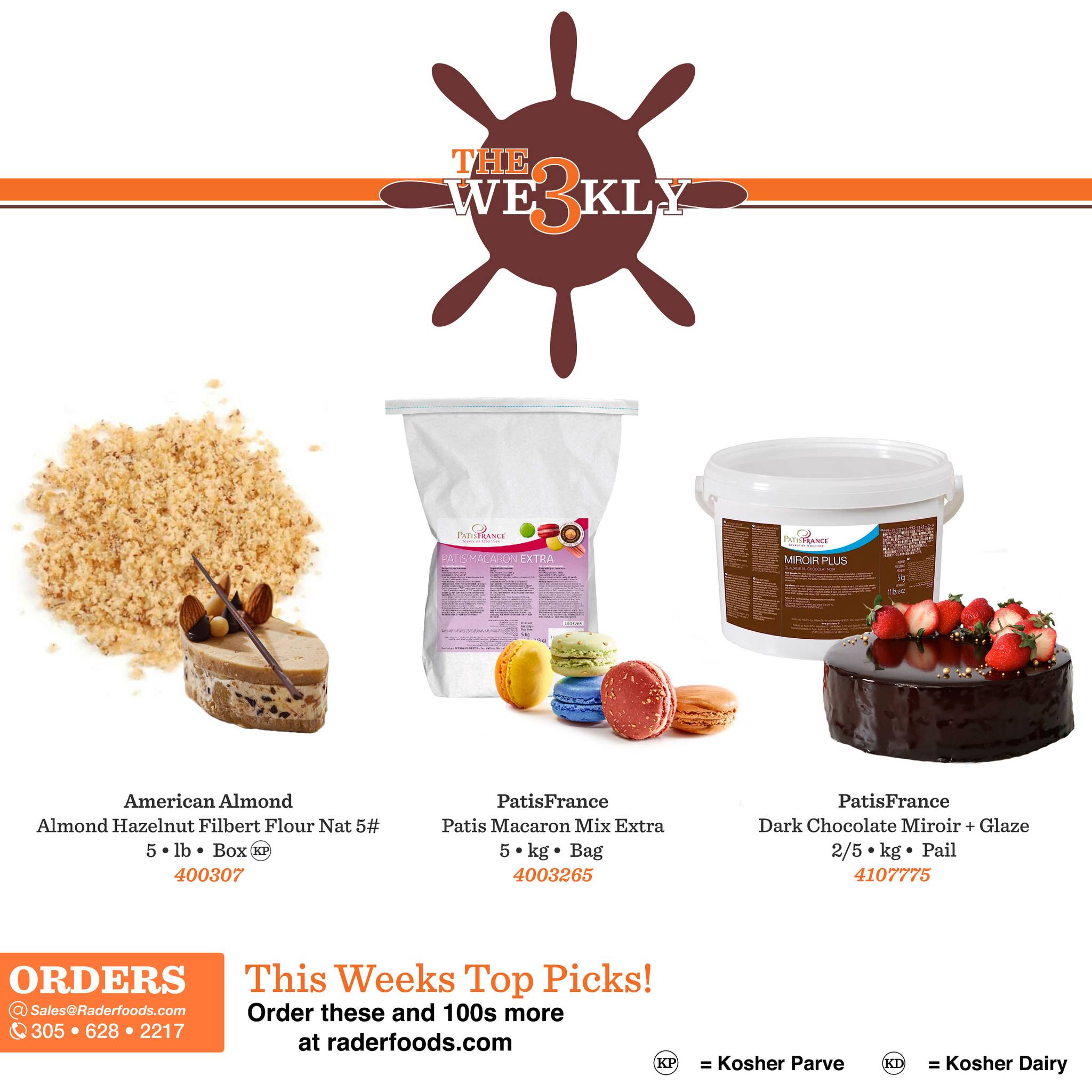 Rader - Check out this week's Weekly 3! #almondflour #miroirglaze #cake ...