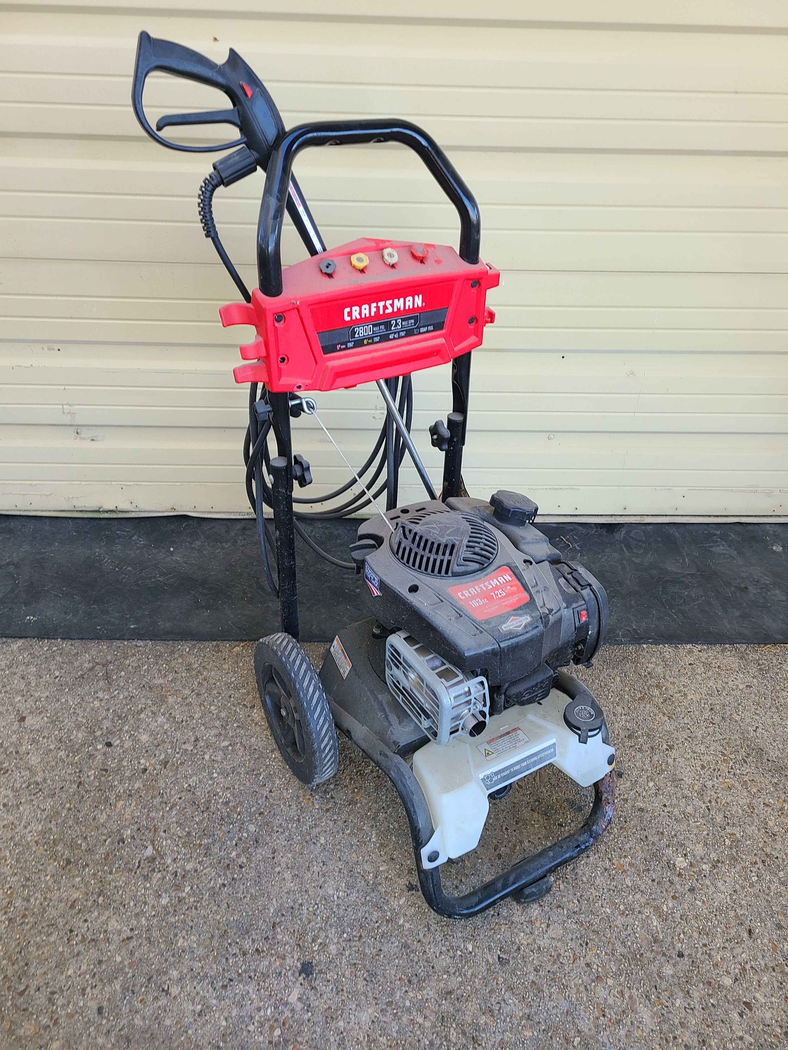Craftsman 2800 PSI Pressure Washer 163cc Briggs & Stratton - Pressure ...