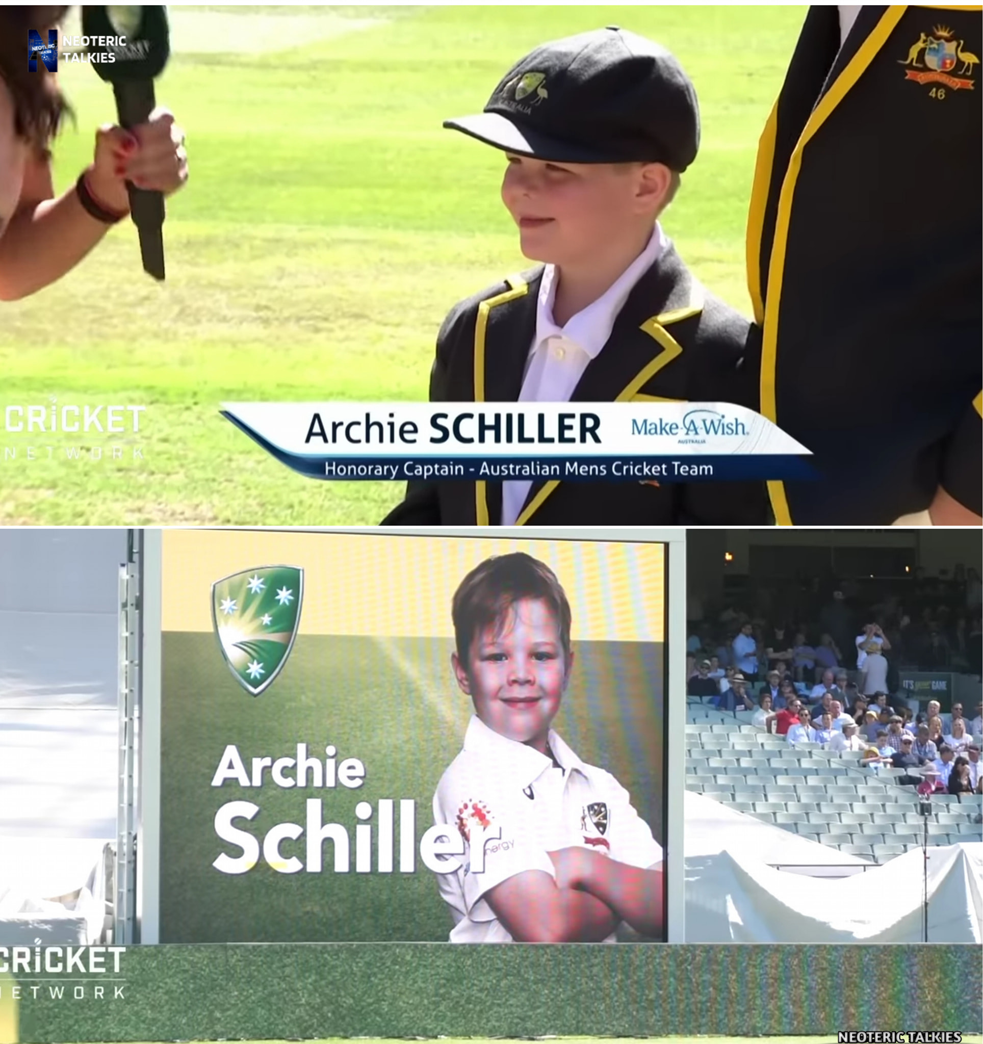 Neoteric - One of the emotional moments in cricket - Archie Schiller ...