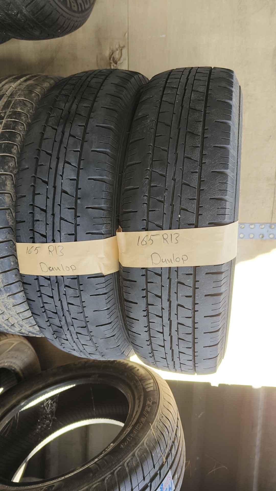 Pair of Dunlop 165 R13 tyres - Car Wheels, Tires & Parts - Auckland ...