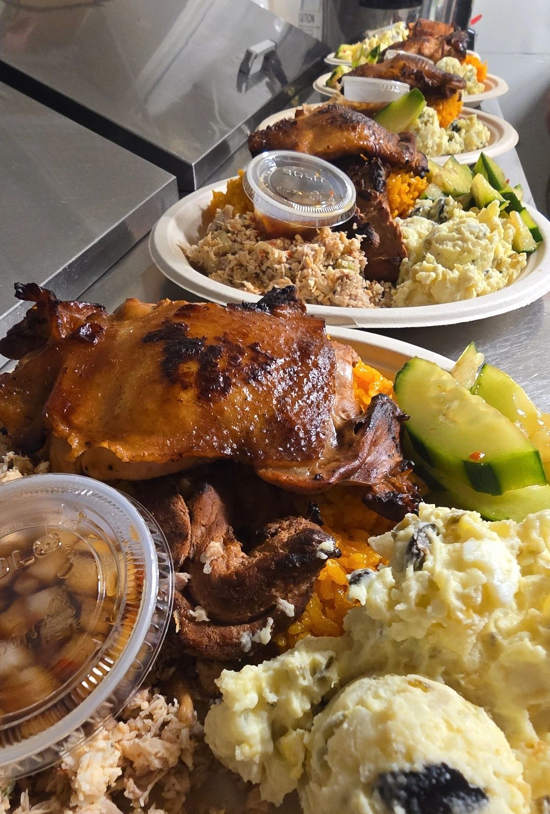 Grillin' day on the island of Guam