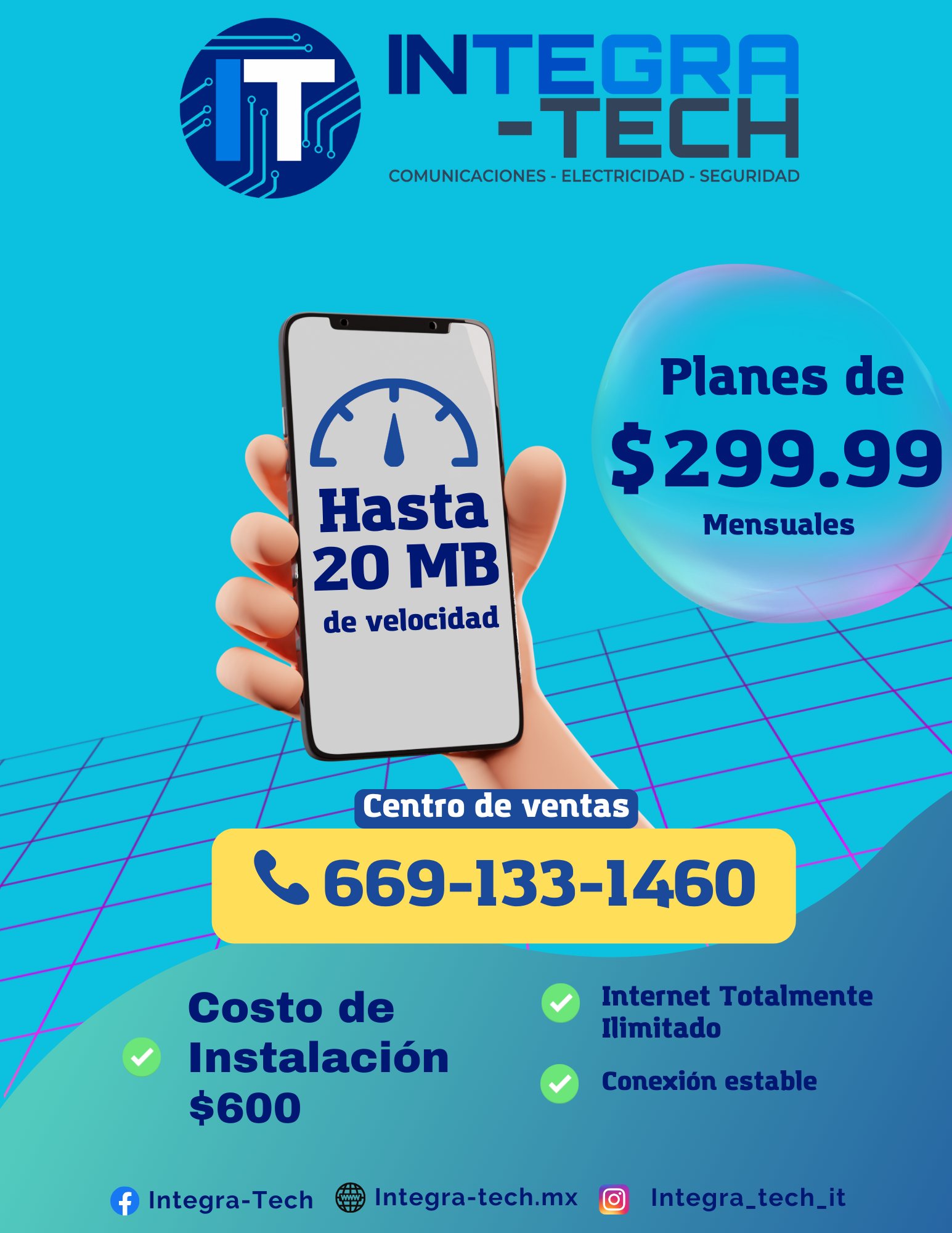 Integra-Tech - INTERNET PARA TU CASA! Hasta 20 MB de... | Facebook