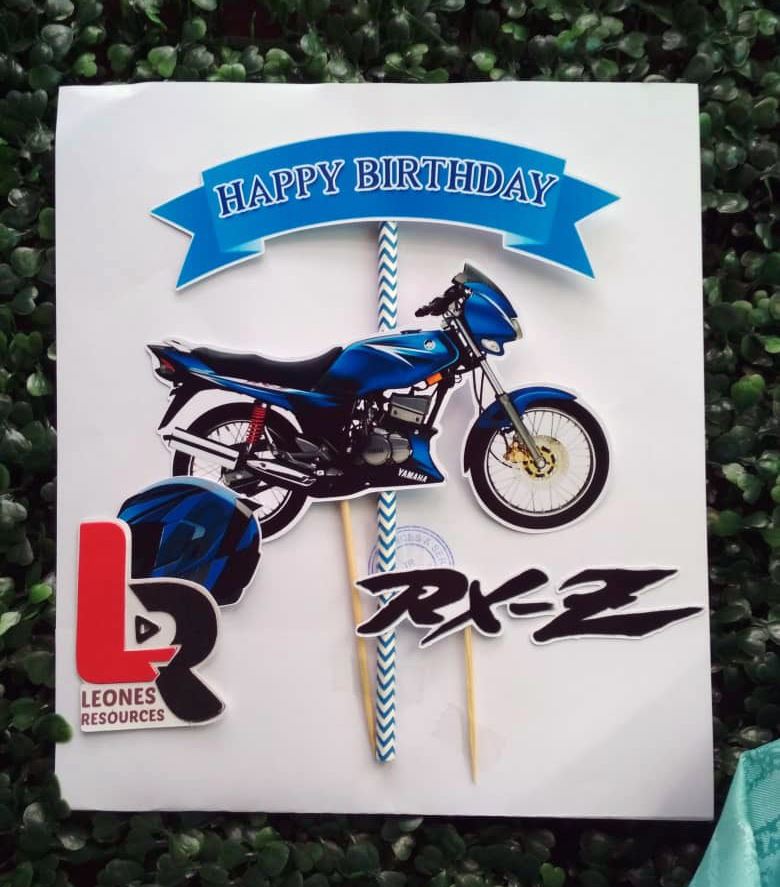 Topper Motor RXZ Untuk... - Edible Image & Topper by L R