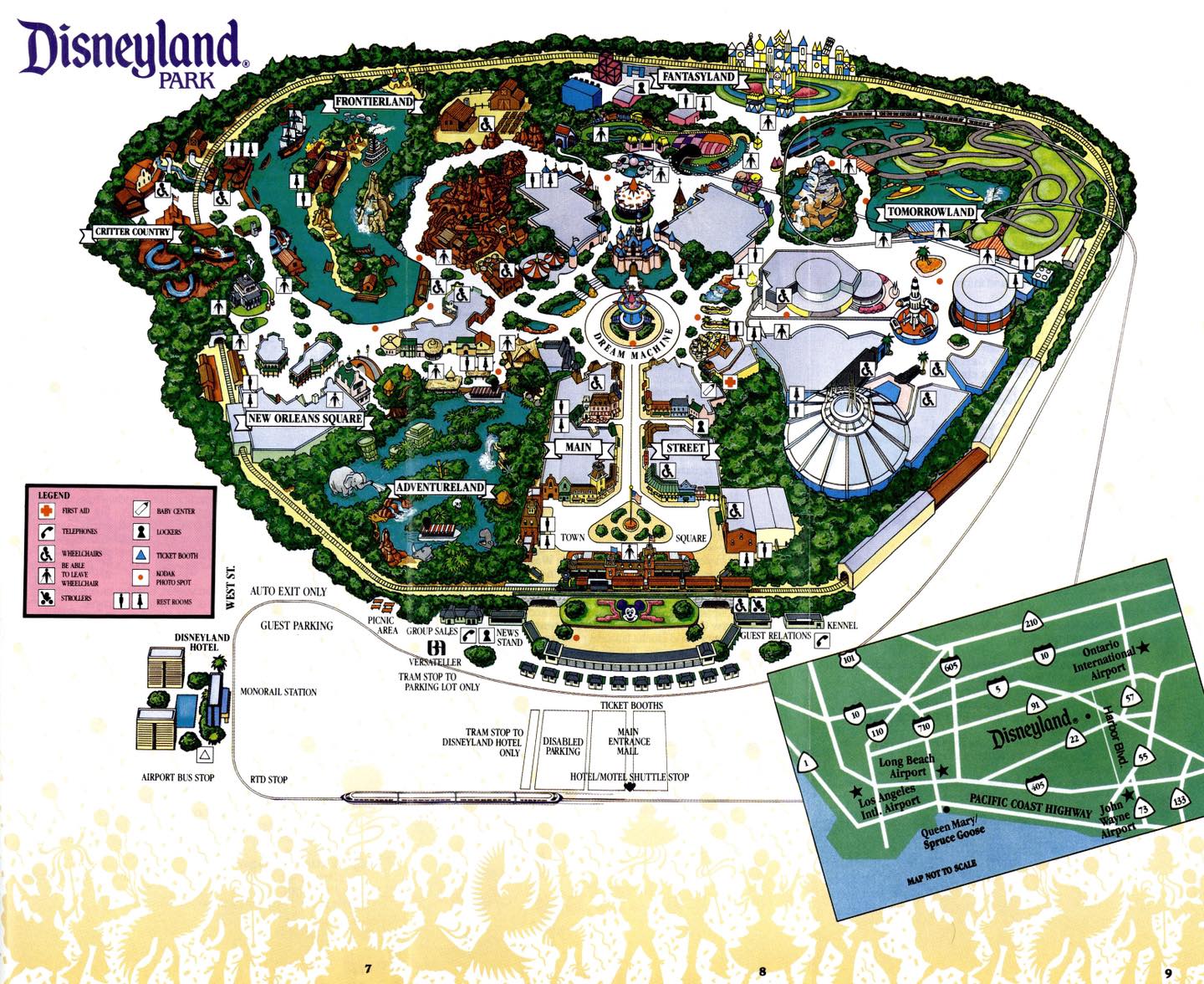 Theme - 1990 Disneyland Park Map | Facebook