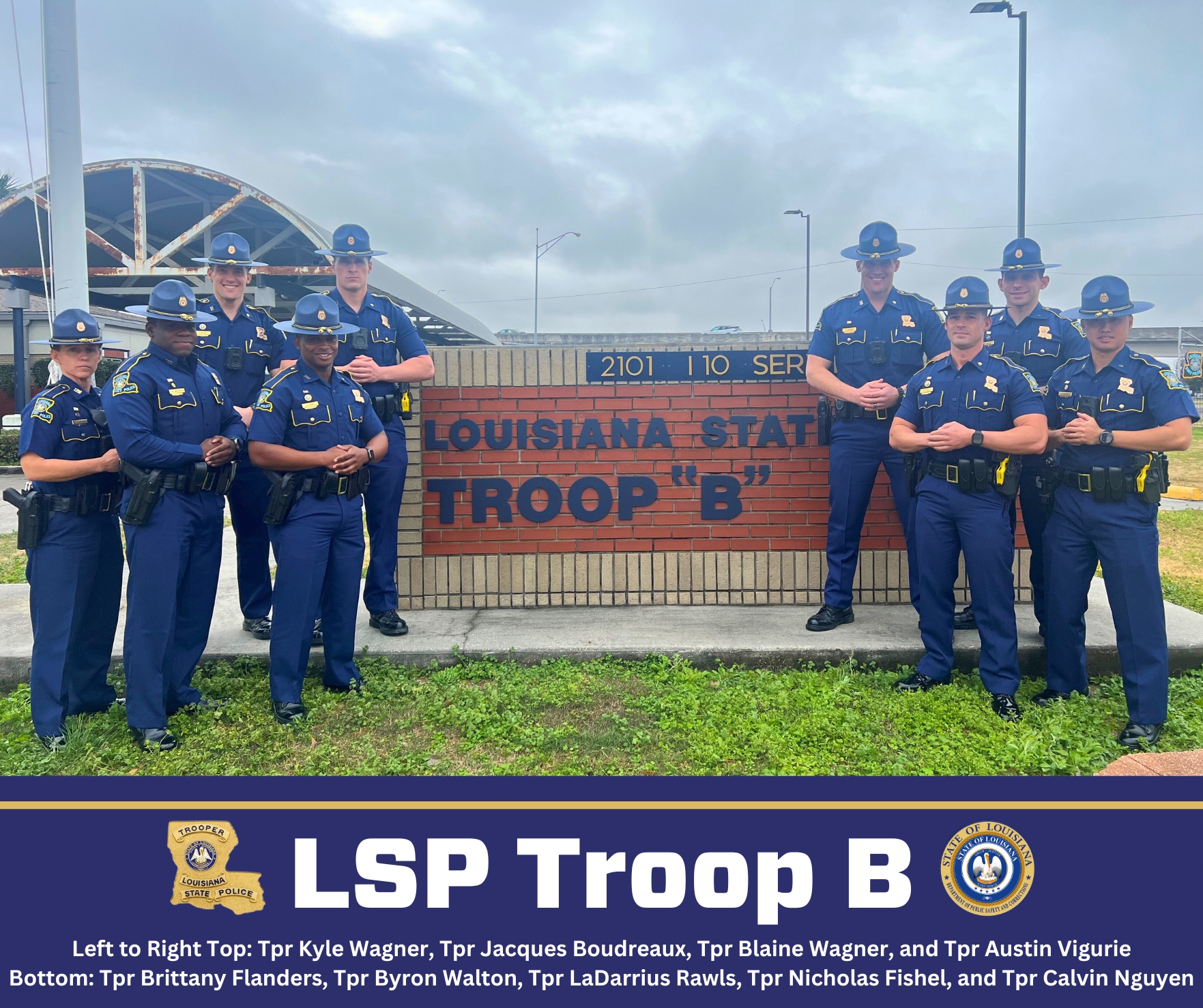 Louisiana - REGION 1 WELCOMES NEW TROOPERS Troop A, Troop B, and Troop ...