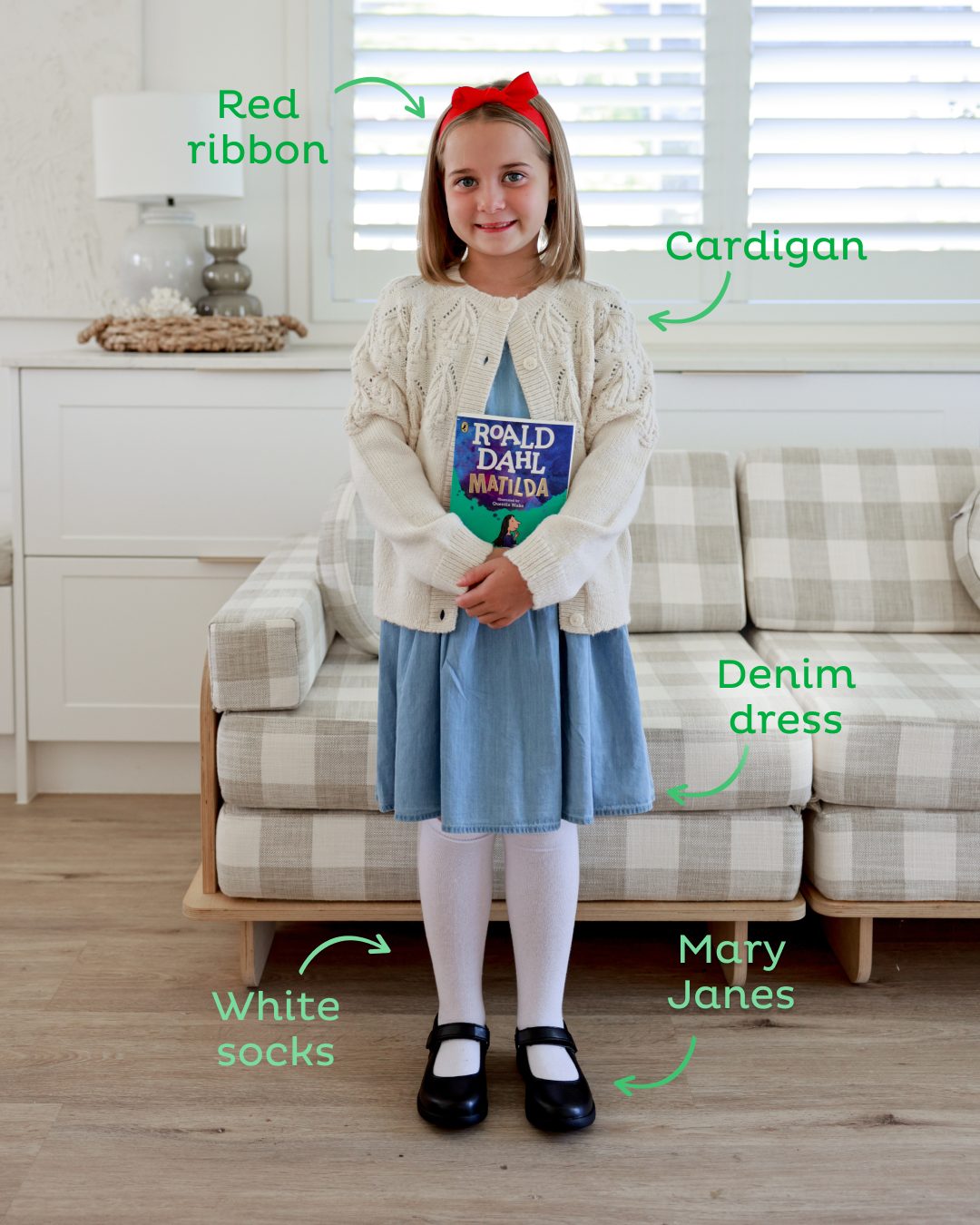 open lace back dress BITOWO Matilda Costume Kids Girls 4-5 5-6 Years World Book Day Costumes for  Girls with White Knee High Socks & Red Bow Headband Cosplay Blue Musicals Matilda  Costume Fancy Dress Up Outfit
