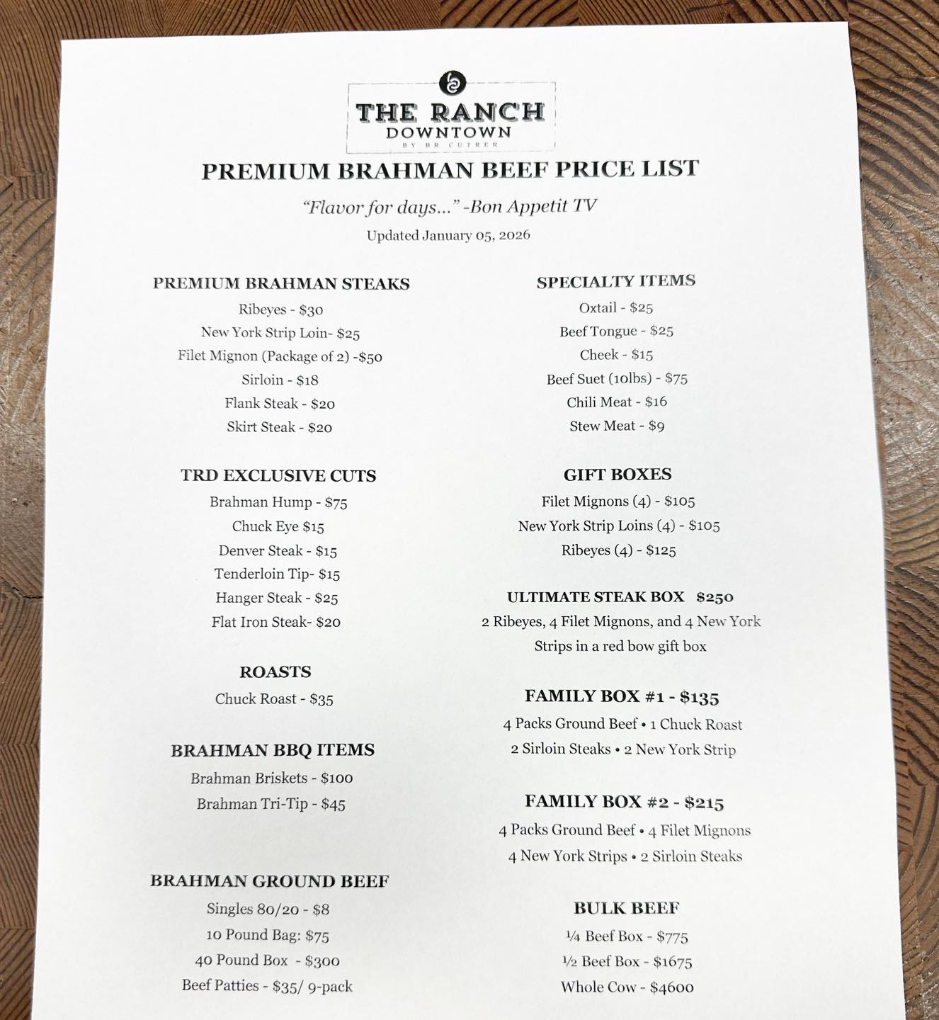 We have the beef you want! 🥩 ... - The Ranch: Downtown | Facebook