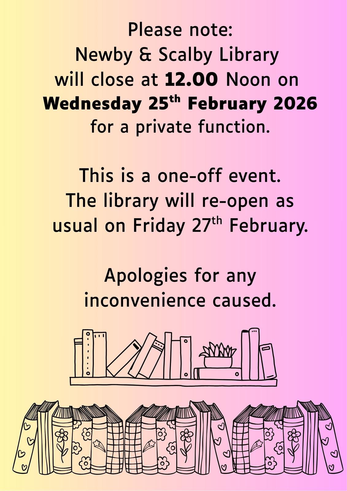 Newby & Scalby Library added a... - Newby & Scalby Library