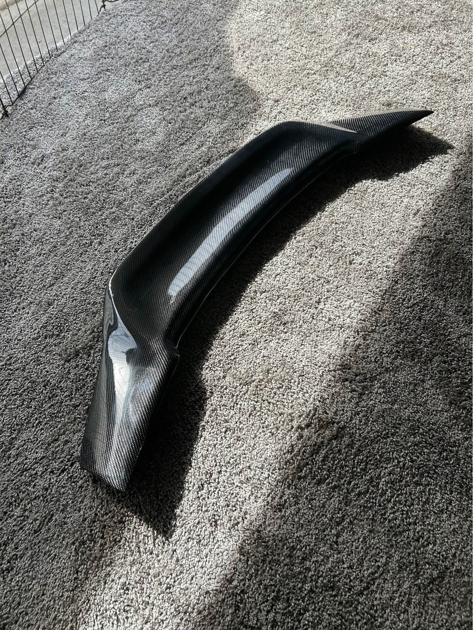 High Quality Real Carbon Fiber / Resin Highkick Car Rear Trunk Boot Lip Spoiler