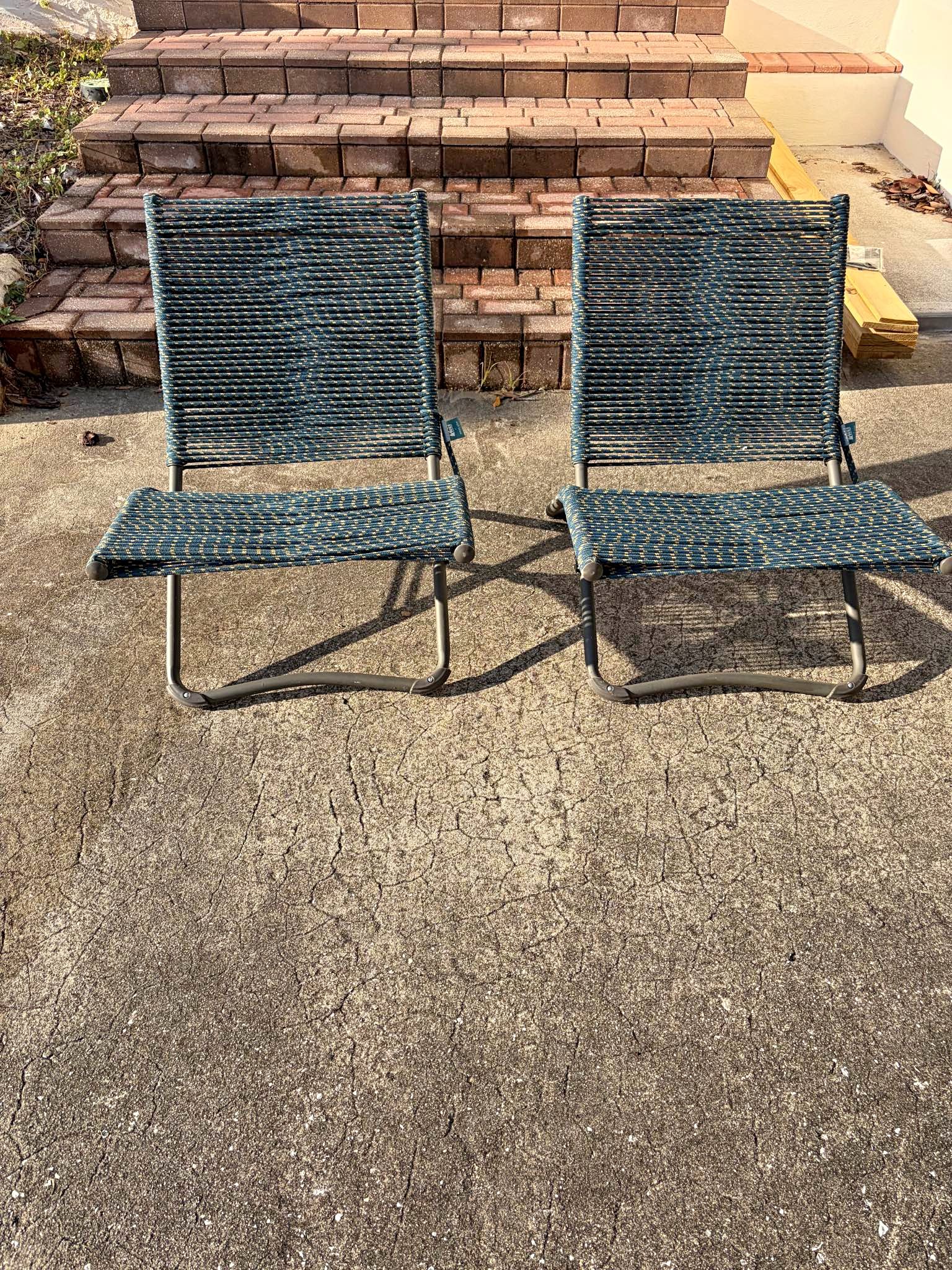 West Elm x REI Outward Rope Chair set of 2 - Outdoor Chairs, Benches ...