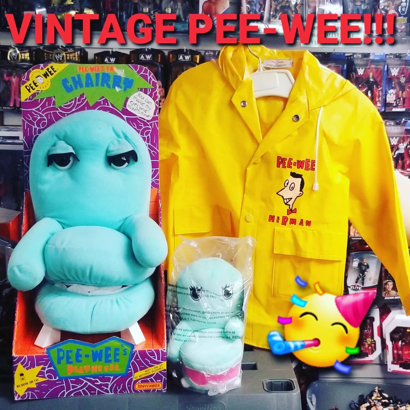 Throwback Thursday! Some cool VINTAGE Pee Wee Herman items were 