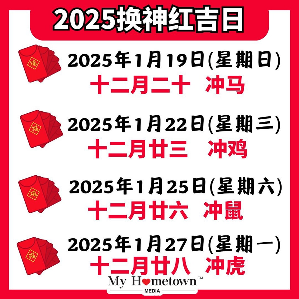 2025年换神红吉日表！... - Johor My Hometown 我来自柔佛