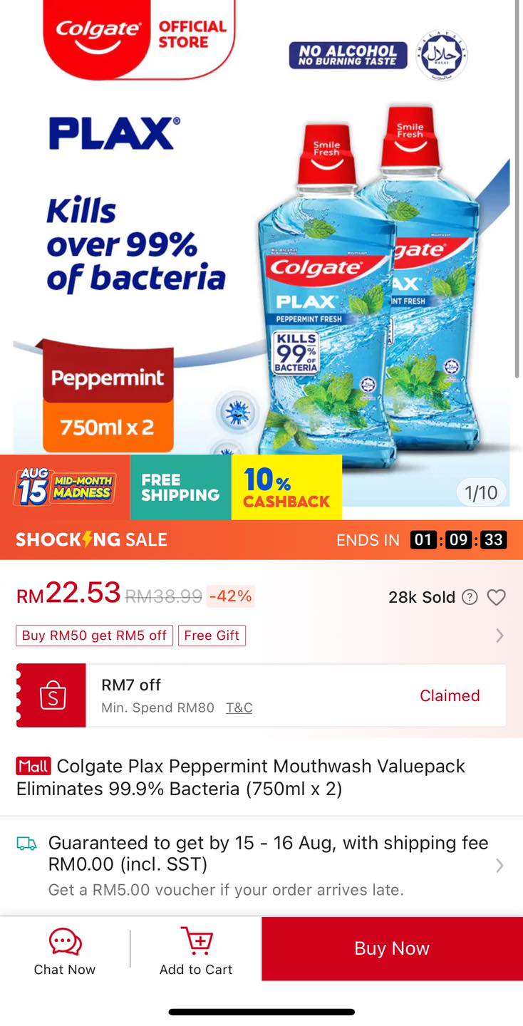 🦷 Colgate Plax Peppermint... - Freebies Land Malaysia