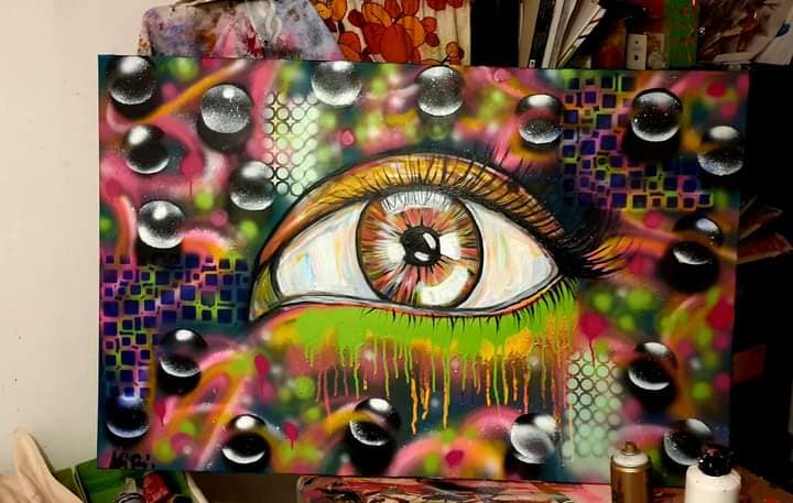 Mind's Eye” 20” x 30” #frankzappa 👁🪐👽 djonesartcollection.com