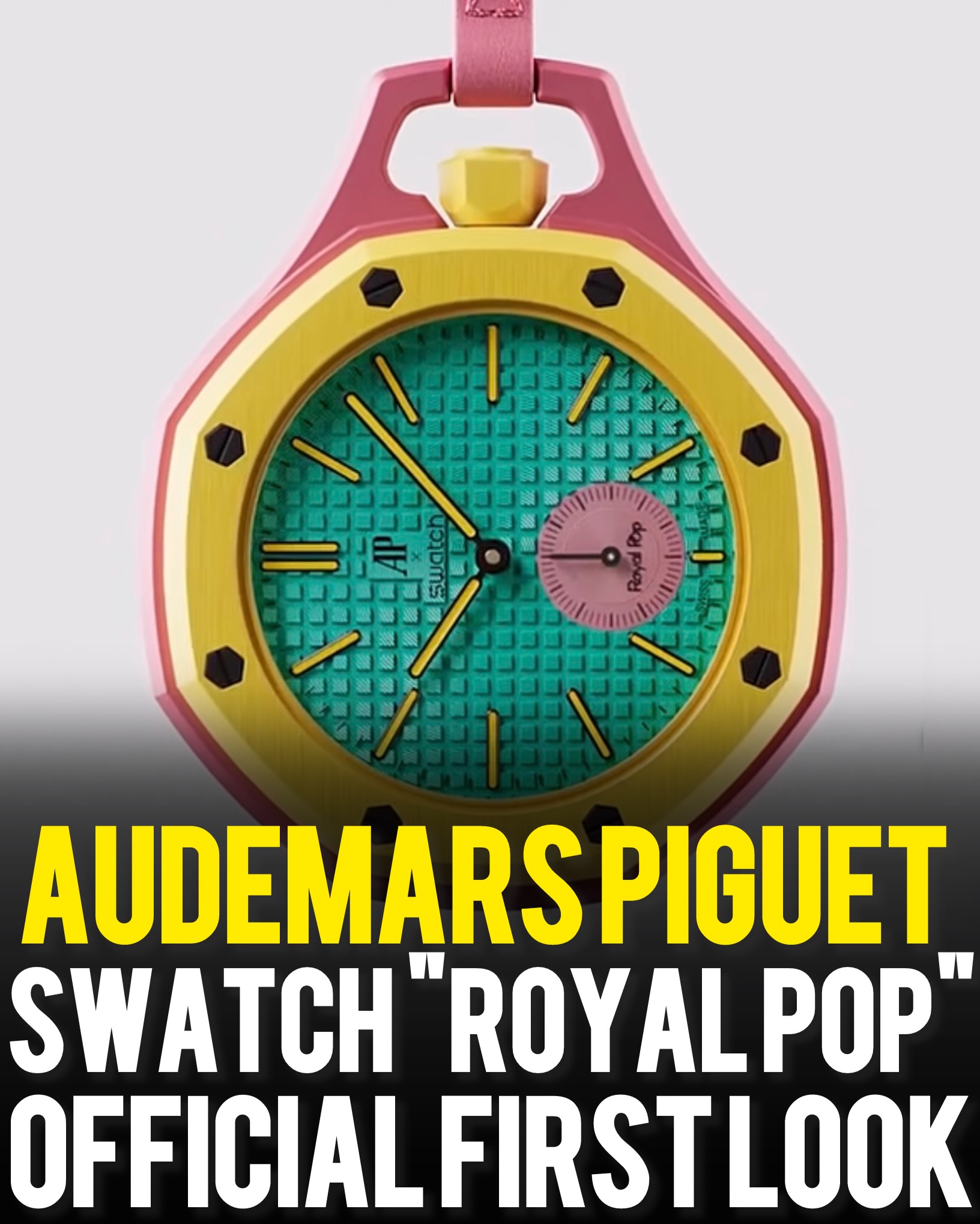 Official first look at the Audemars Piguet x Swatch “Royal Pop