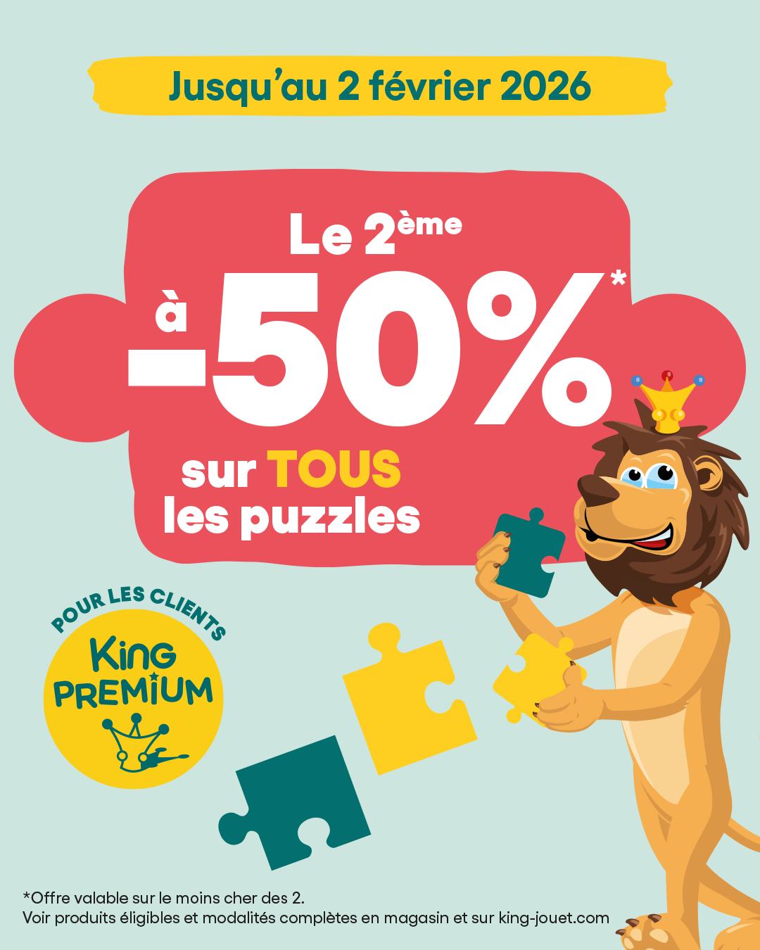 🧩 Le 2ᵉ puzzle à -50% ! Exclu Clients... - King Jouet France | Facebook