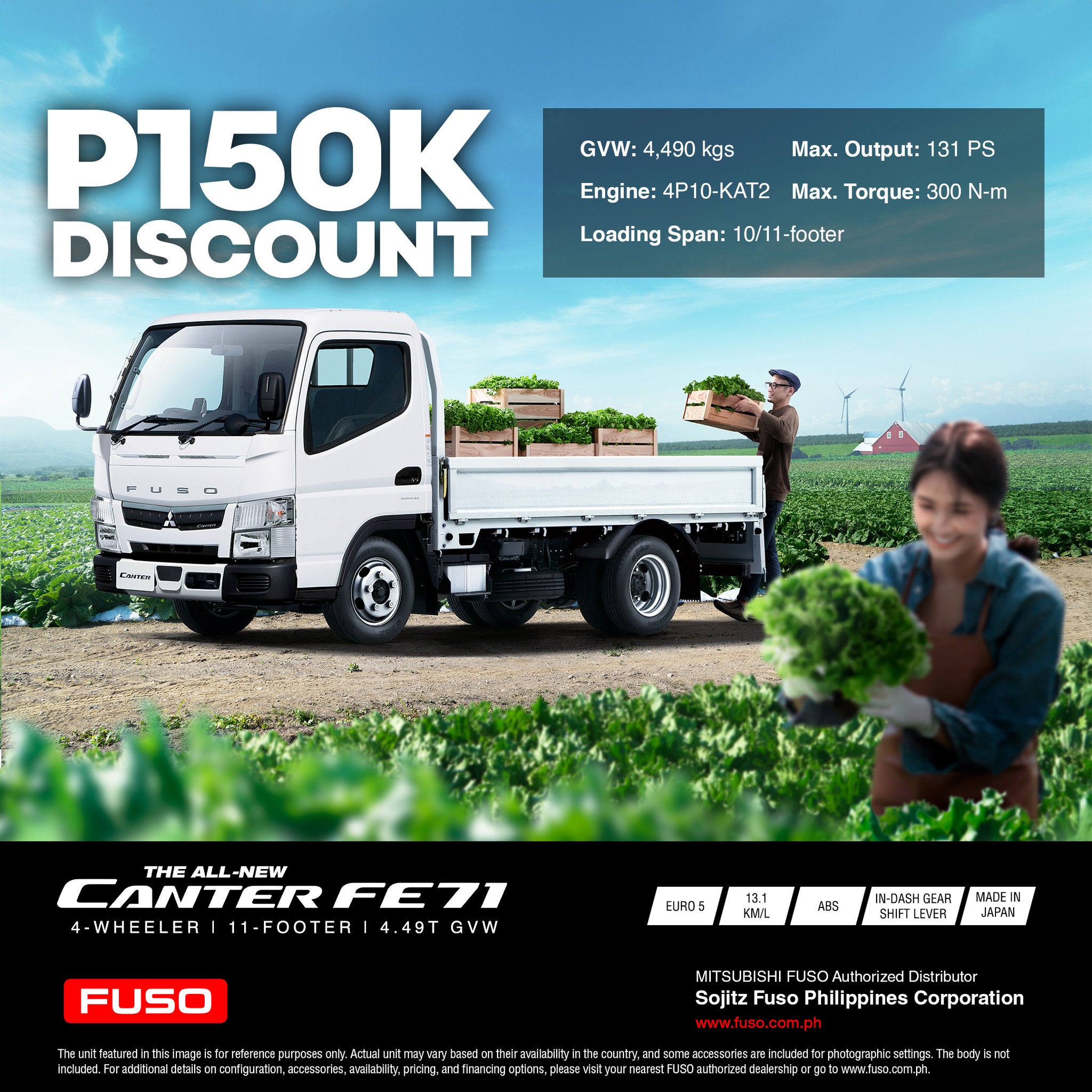 The new FUSO Canter FE71 is here with a... - FUSO Philippines
