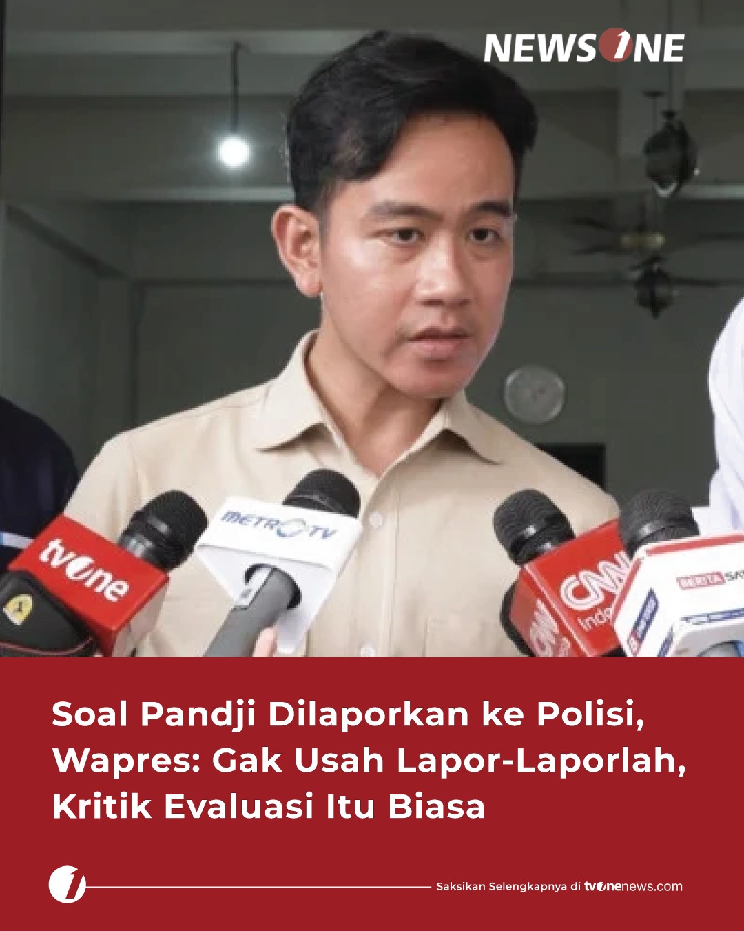 tvOneNews - Wakil Presiden, Gibran Rakabuming Raka memberikan tanggapan ...