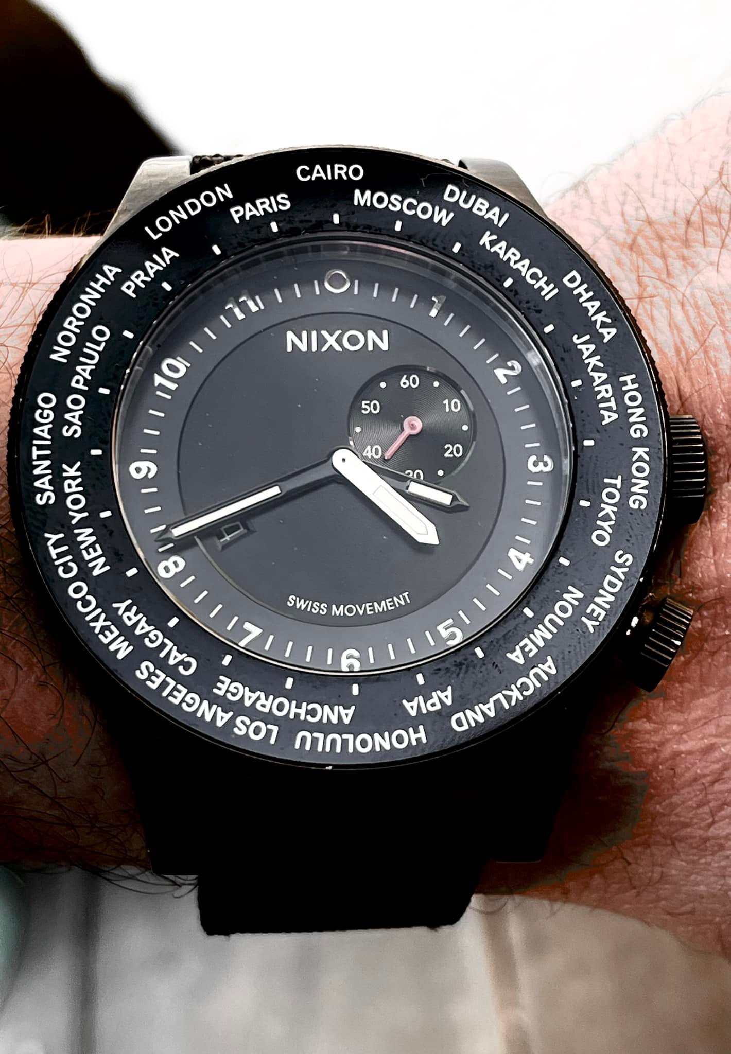 One of the best traveling watches ever , nixon the passport, with 