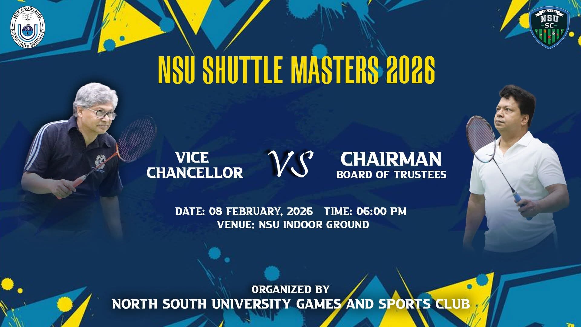 Daily NSU - 🏸 NSU Indoor Badminton Tournament 2026 – Grand... | Facebook