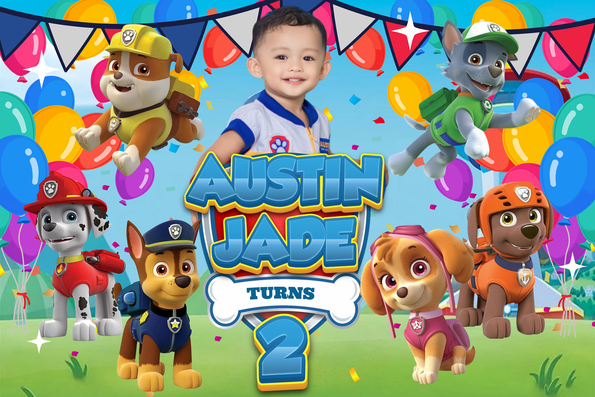 Pix Creatives - 🌸 Tarpaulin Layout, Paw Patrol Theme 🌸