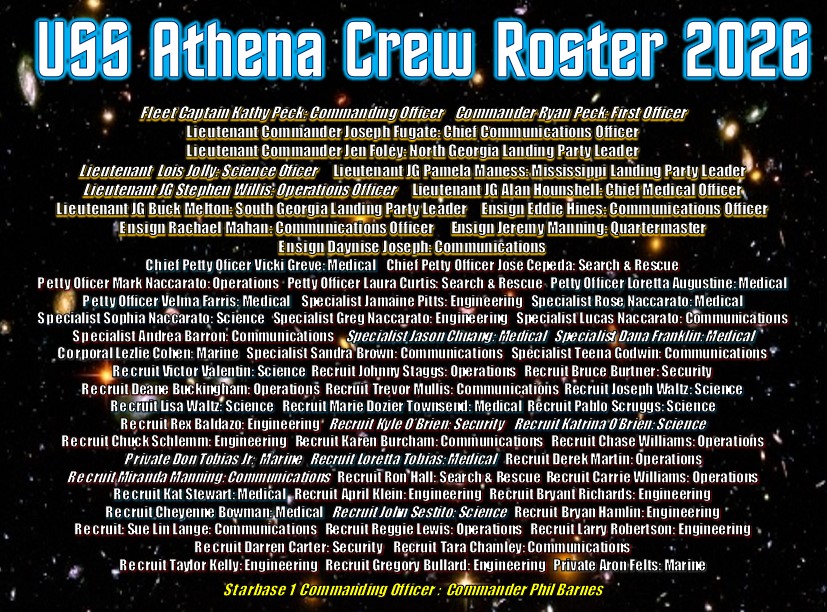 Starfleet - Here is our latest crew roster! If you would like to join ...