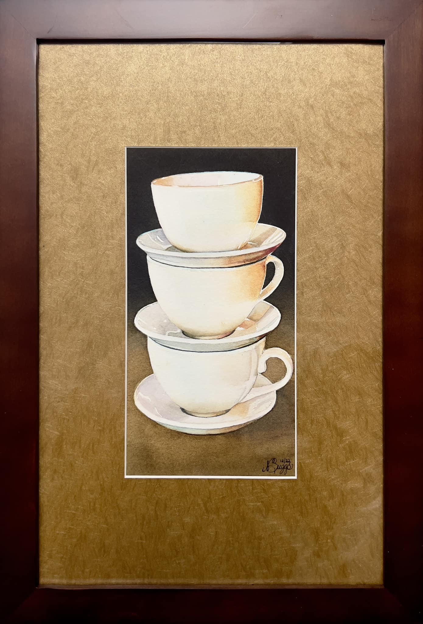 Leah Gardner's Coffee Cup oil painting