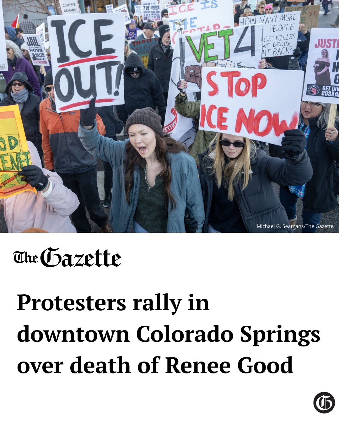 The Gazette - Hundreds of people filled the streets of downtown ...