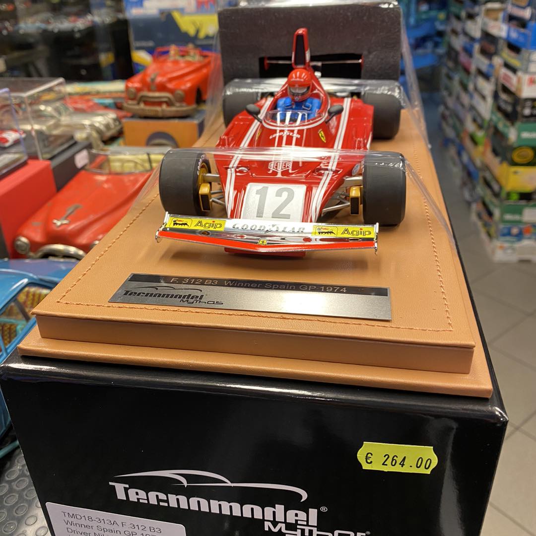 Ferrari 312 B3 Winner Spain GP 1974 Niki Lauda Tecnomodel Scala 1:18