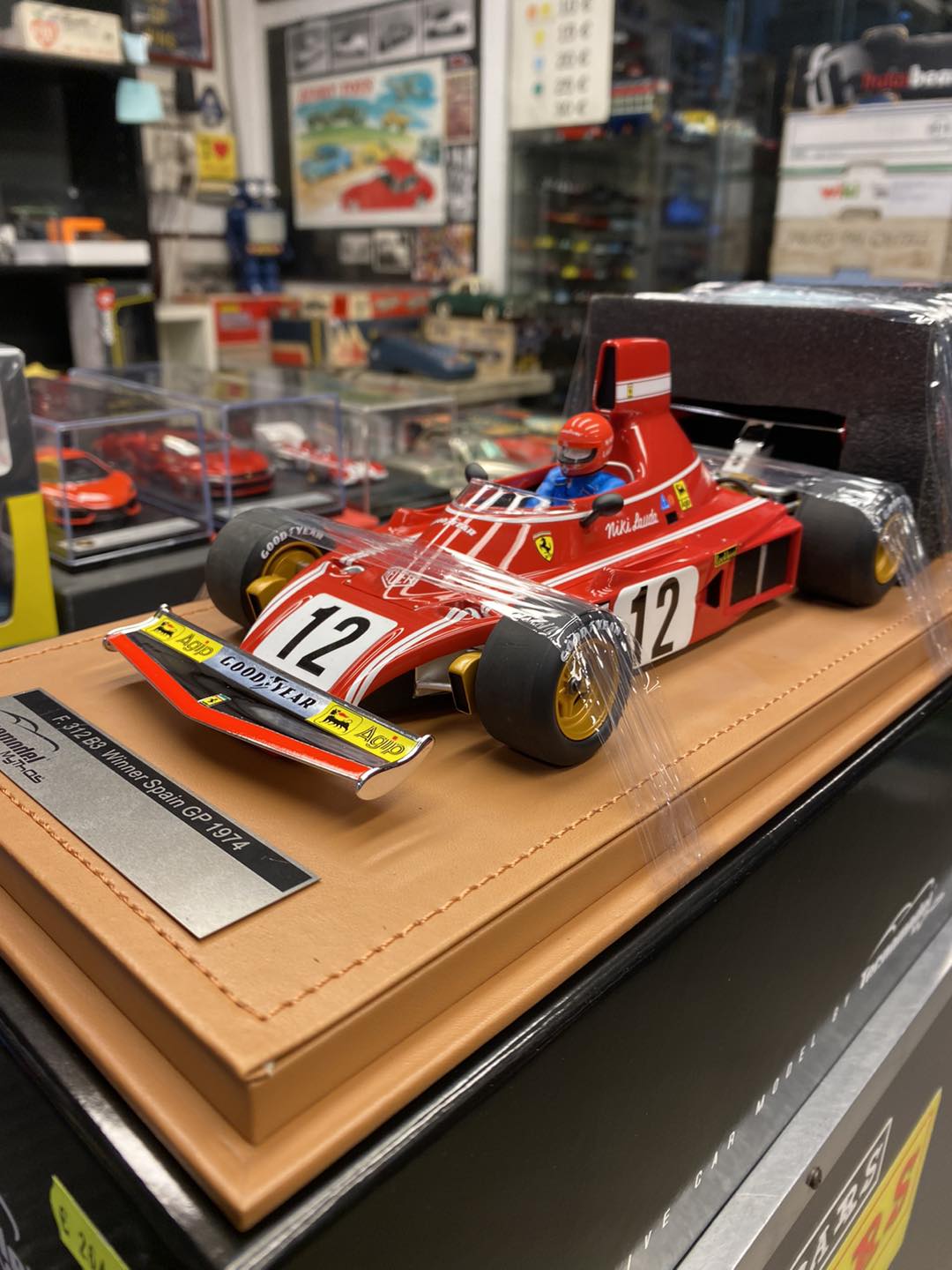 Ferrari 312 B3 Winner Spain GP 1974 Niki Lauda Tecnomodel Scala 1:18