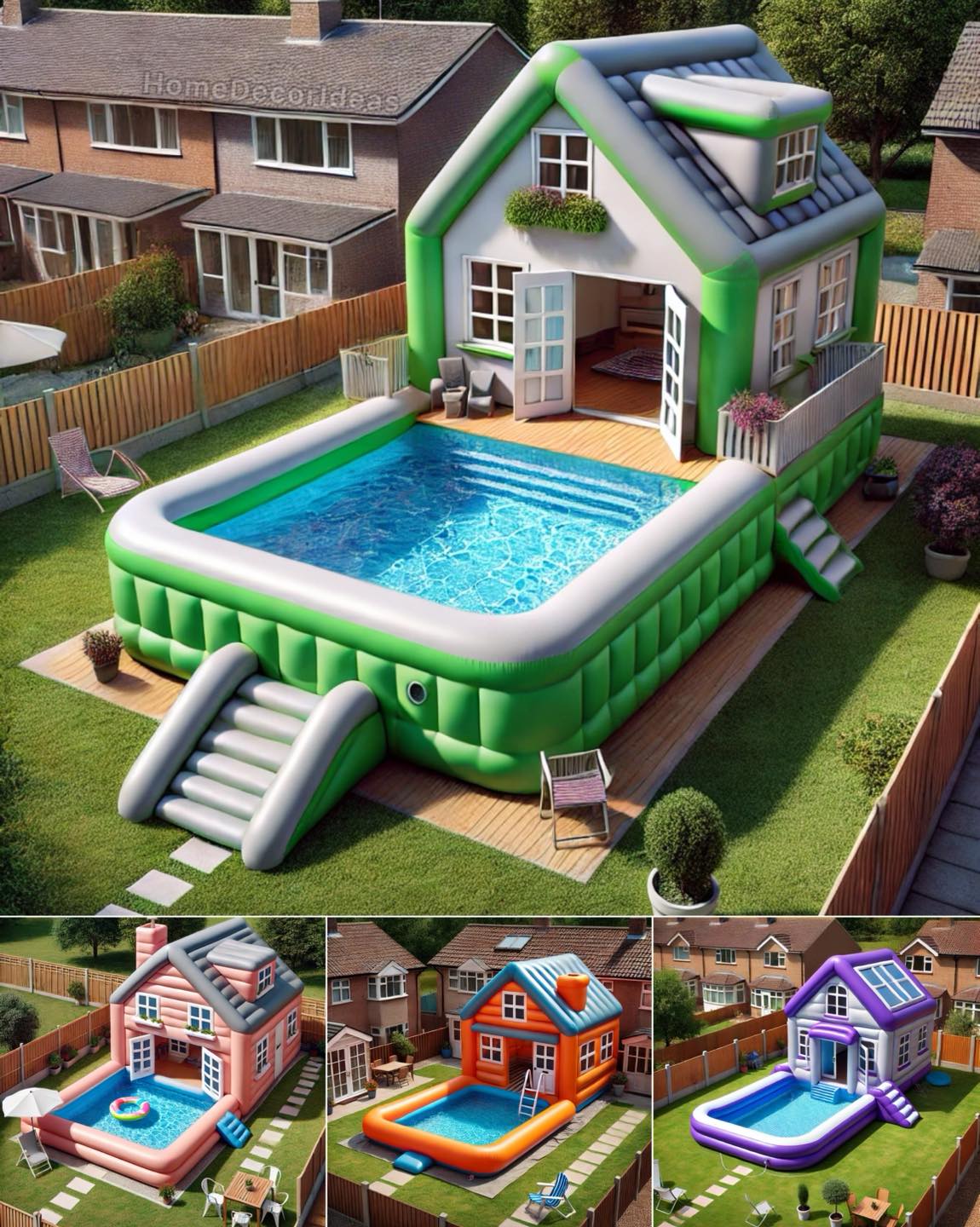 Home - I want a Giant Inflatable House Pool 🤯 - https://viralnewsflare ...