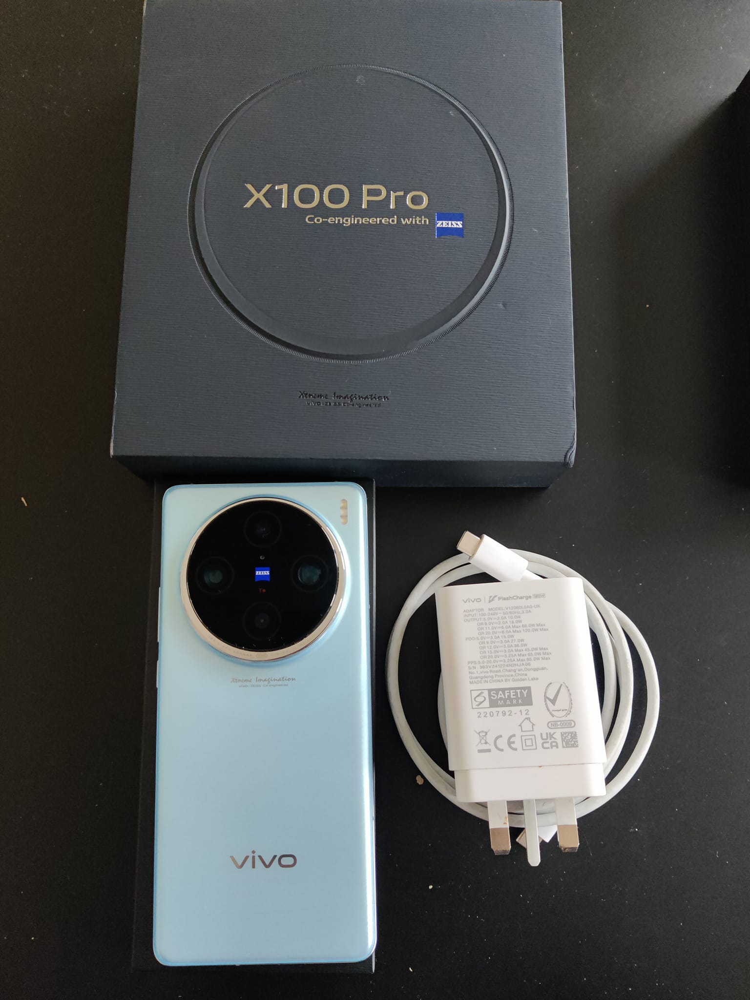 Vivo X100Pro 5G 99% 16/512G 445$ Charger 80 W Case Screen Free 