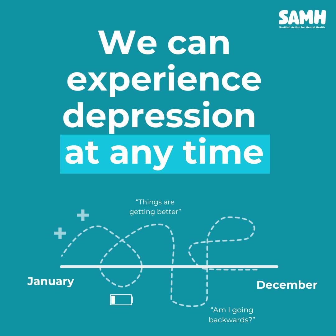 SAMH - Depression can affect us all year round 🌧️ ☀️ For... | Facebook