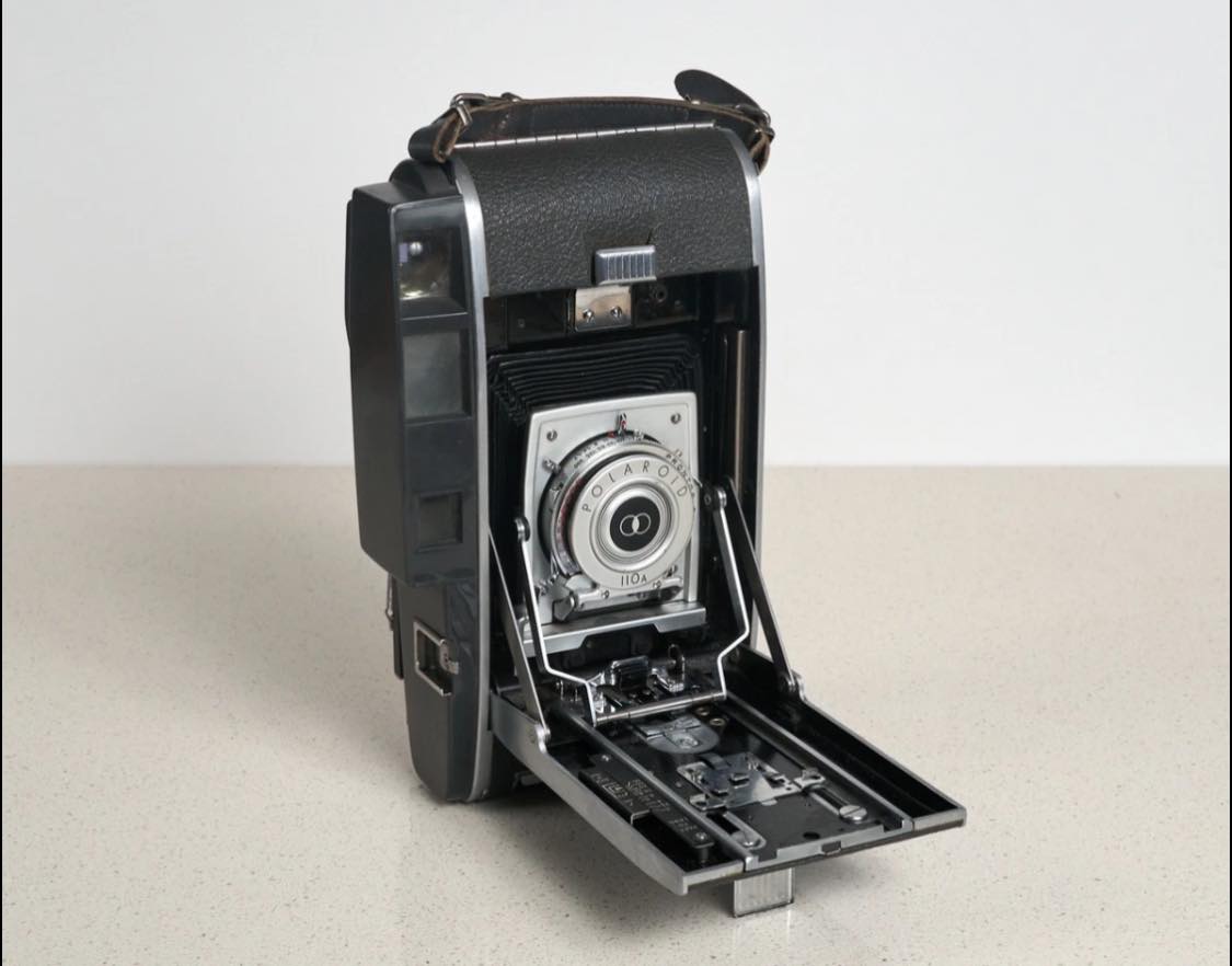 Polaroid Land Camera with Pathfinder Lens Conversion