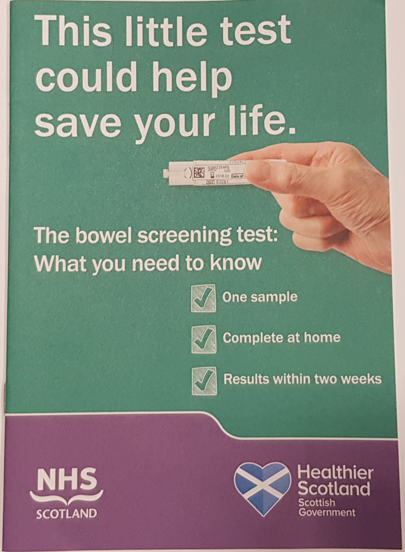 This is the new Bowel... - Scottish Bowel Screening Programme