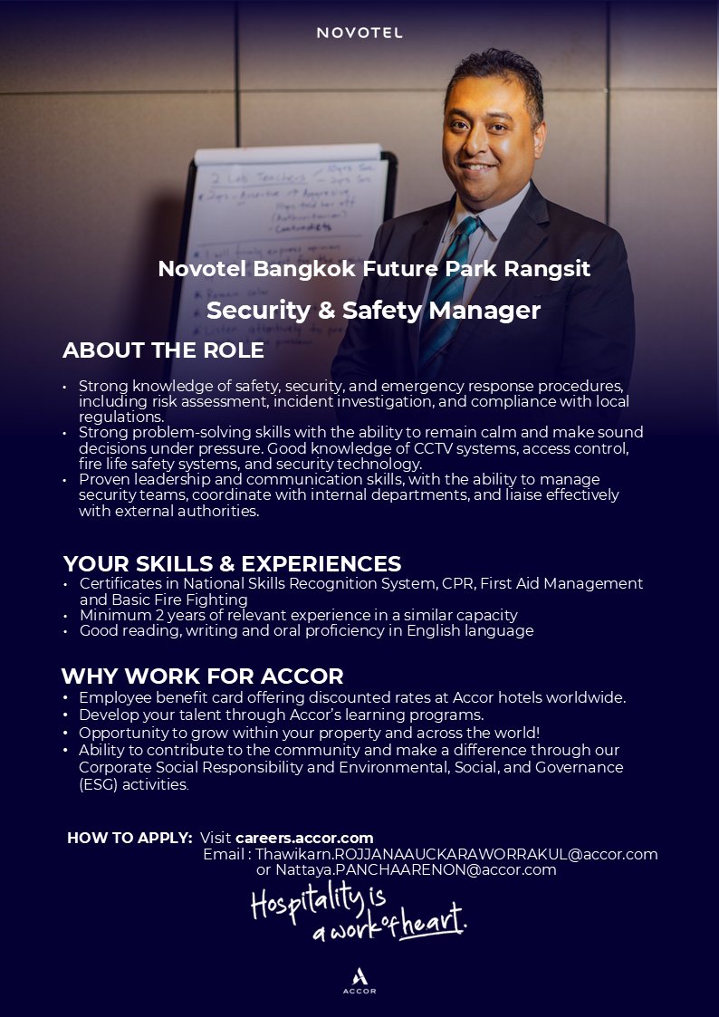 PC - 🌟 We're Hiring | Novotel Bangkok Future Park Rangsit 🌟 🔥 Updated ...
