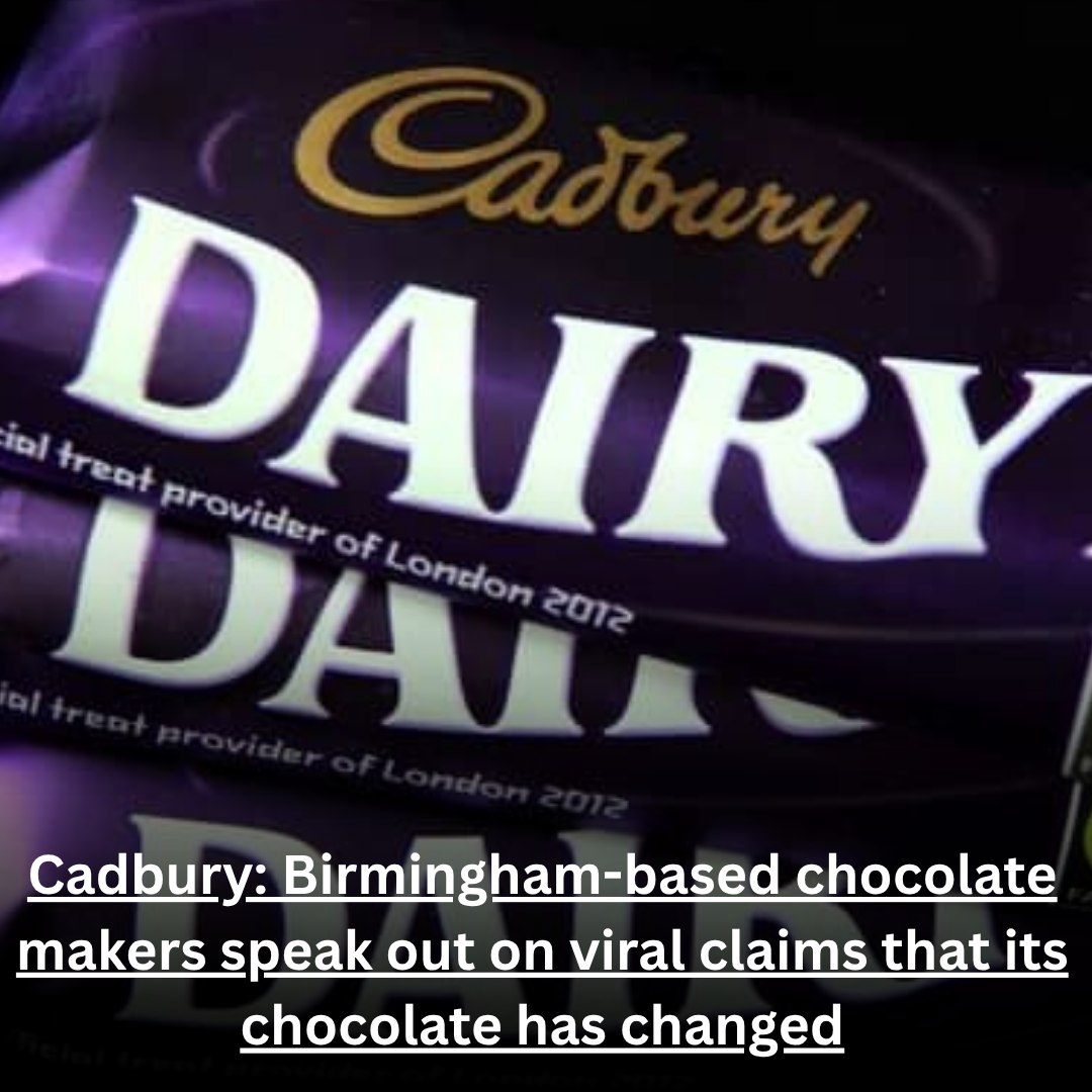 BirminghamWorld - 🍫Cadbury: Birmingham-based chocolate... | Facebook