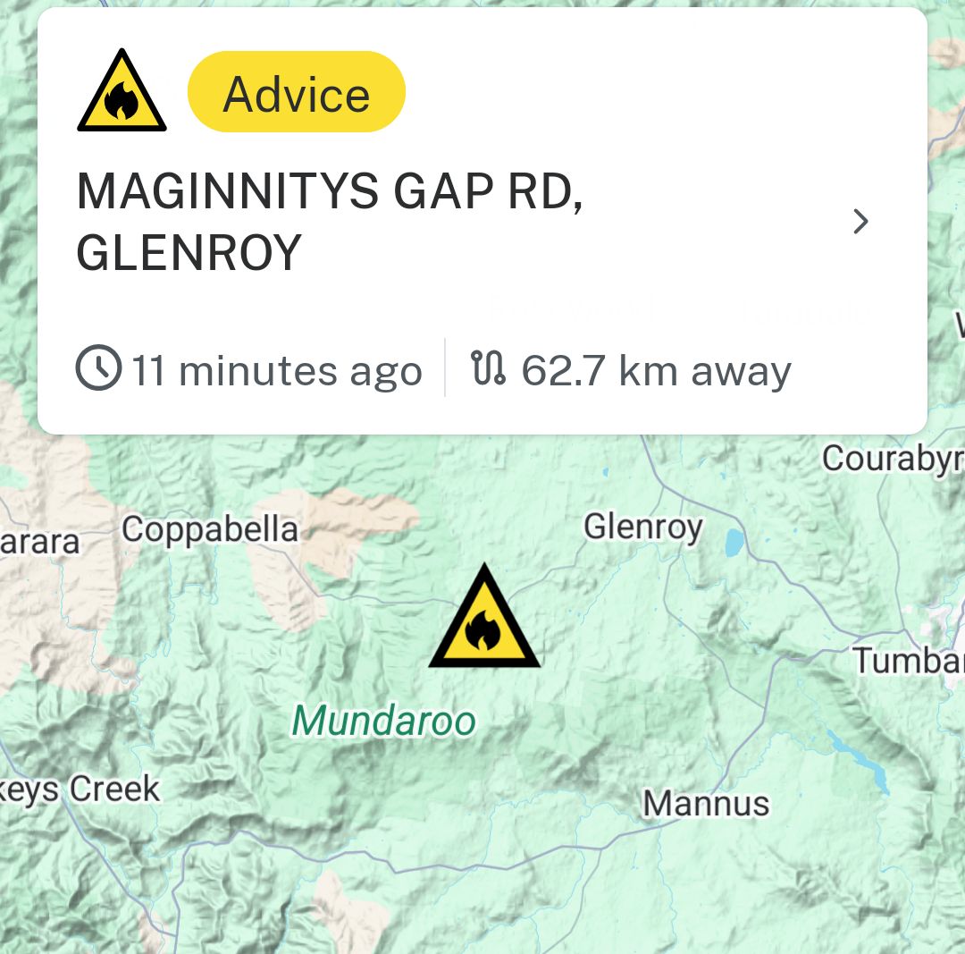 Riverina - Maginnitys Gap Rd NSW RFS crews are on scene. This fire is ...