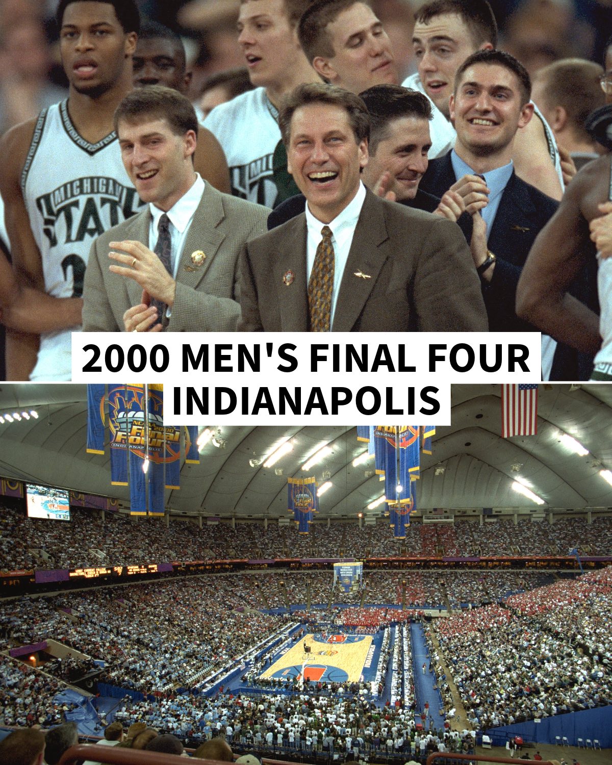 The Spartans took home the trophy in 2000 ? In 2000, Michigan 