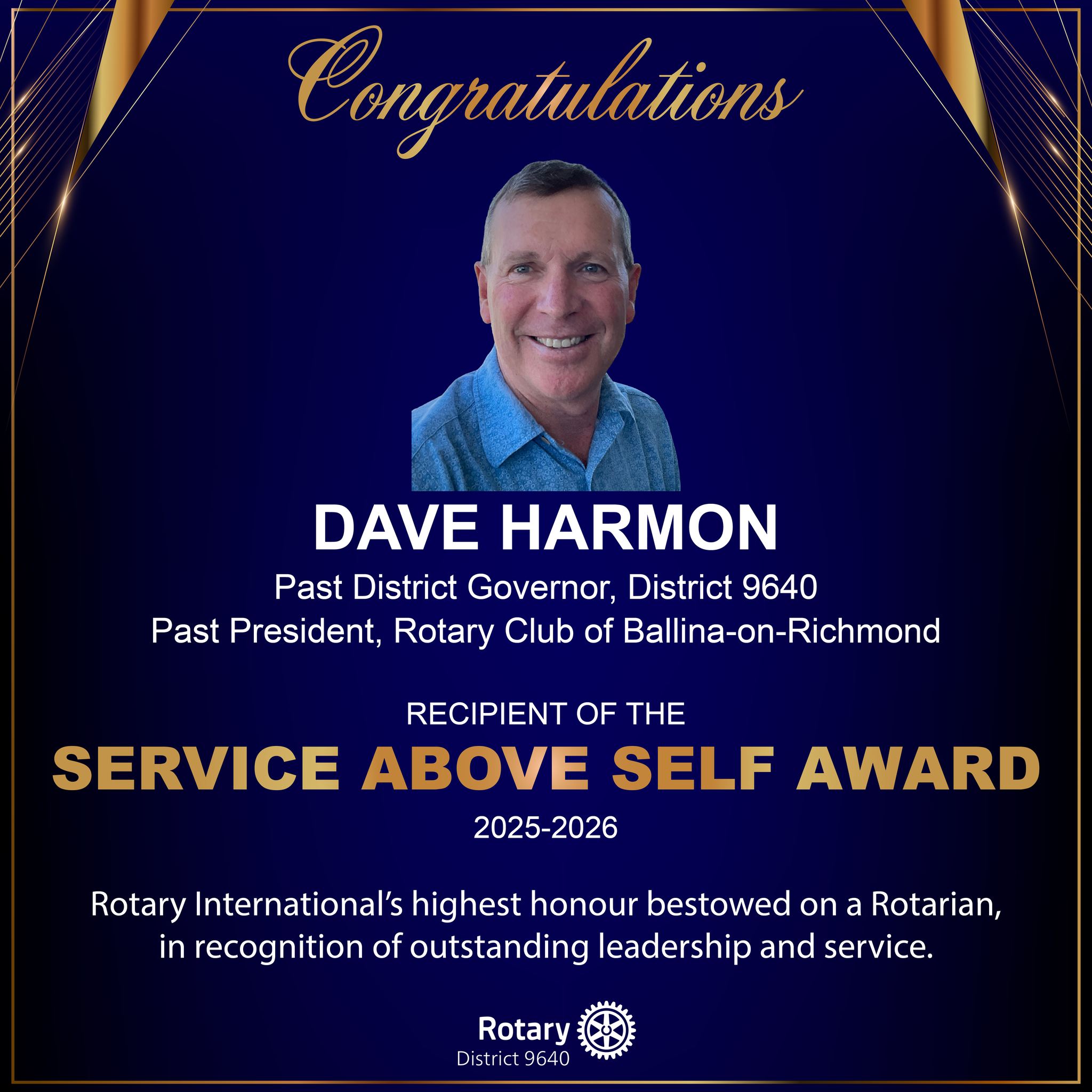 It is with great pleasure that DG... - Beaudesert Rotary Club | Facebook