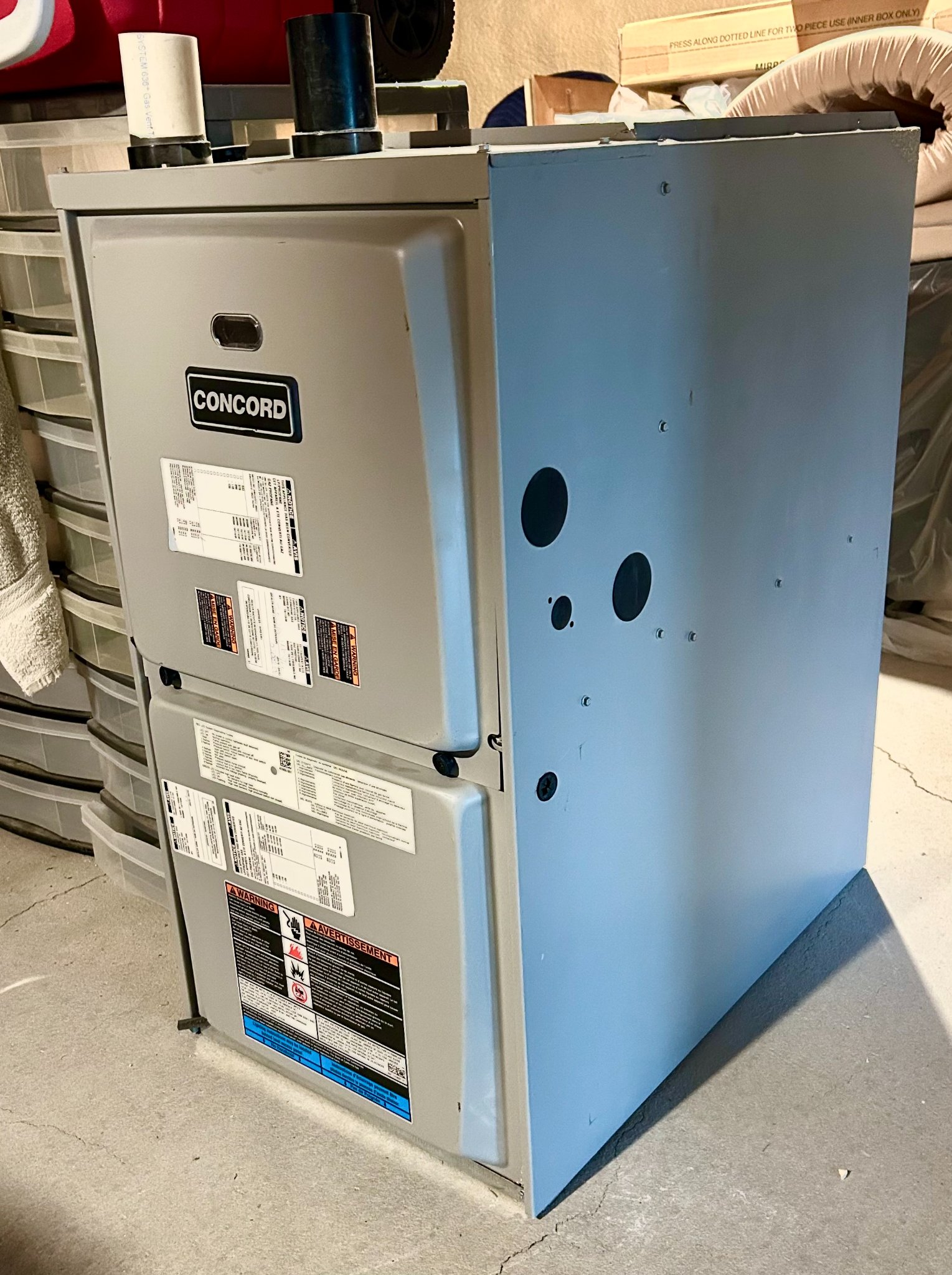 Concord 95G2E Propane/Natural Gas furnace - Air Conditioners - Lasqueti ...