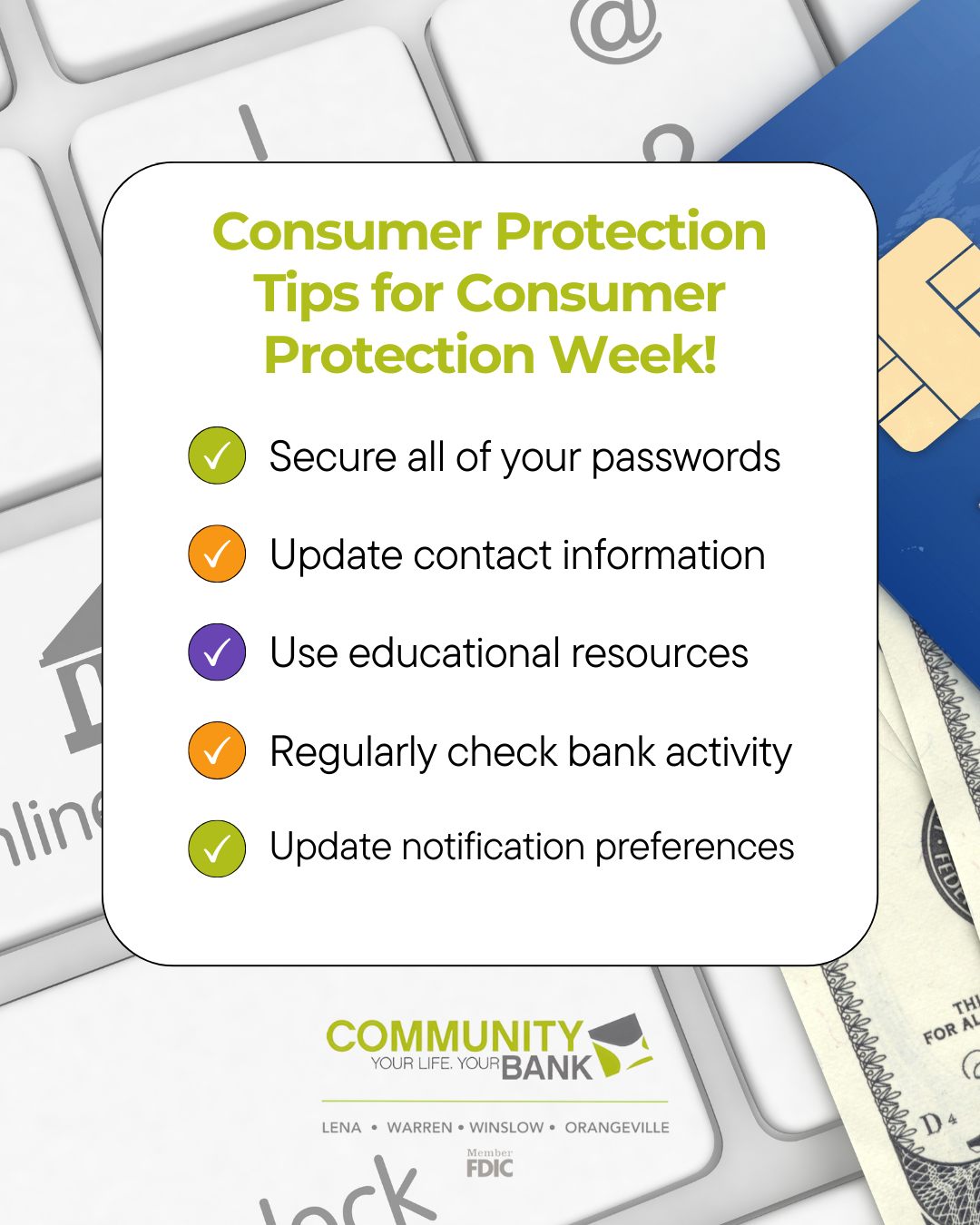 Community Bank - Ensuring consumer protection is easy with... | Facebook