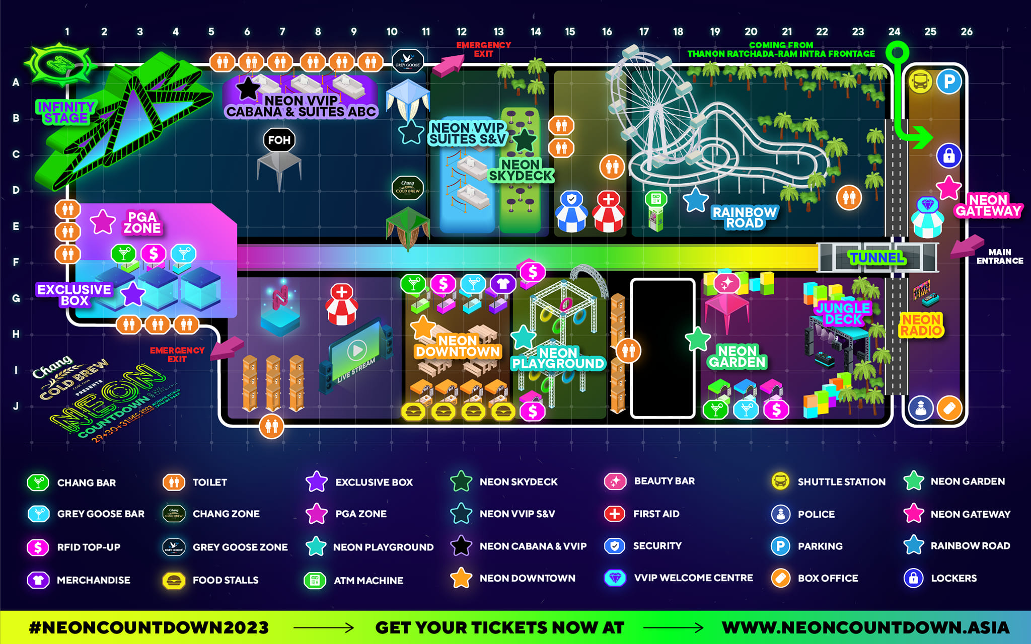 NEON Countdown - 🚨Our Official Map Layout for NEON... | Facebook