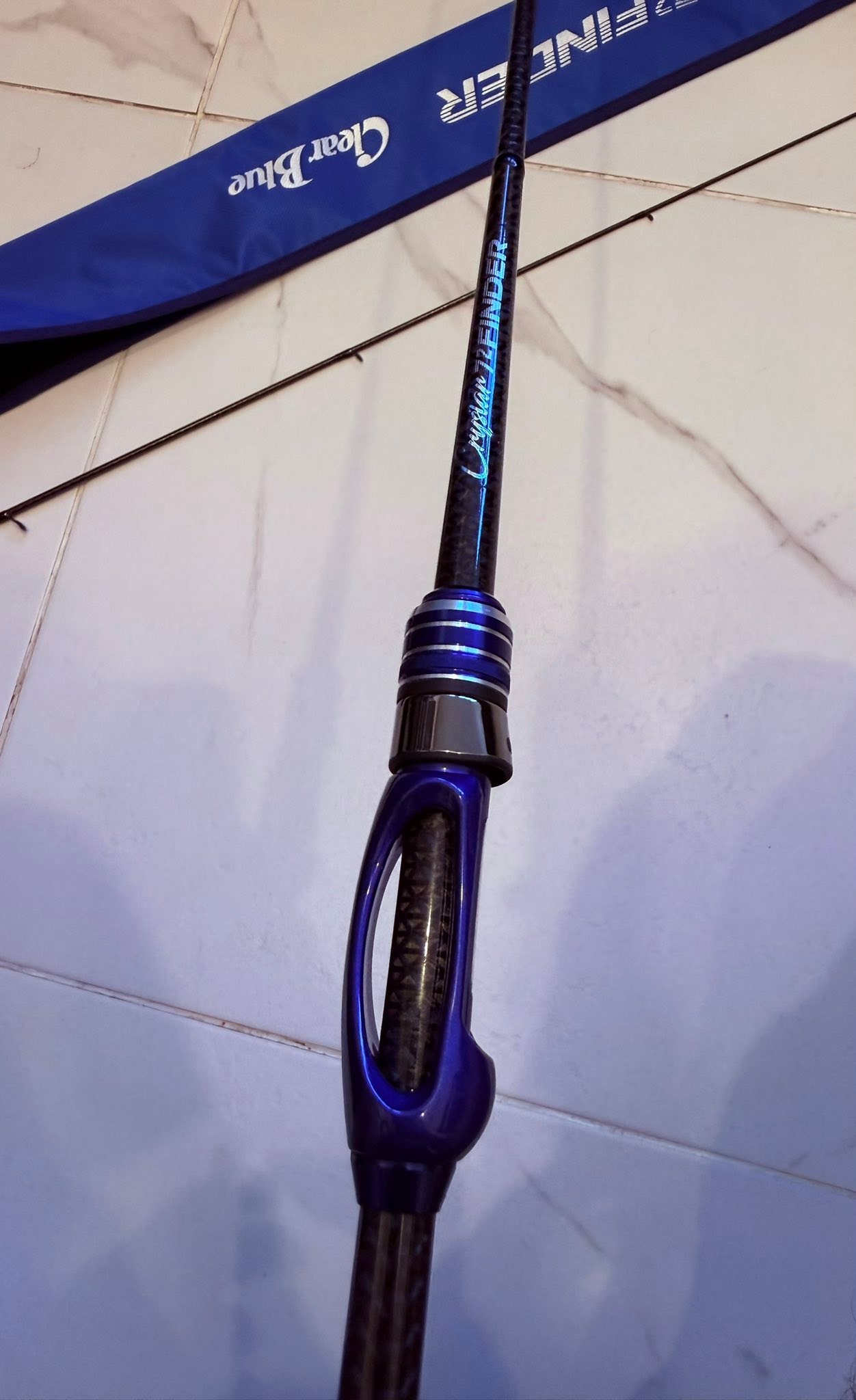 Clear Blue Crystar 72-Finder spinning rod for sale