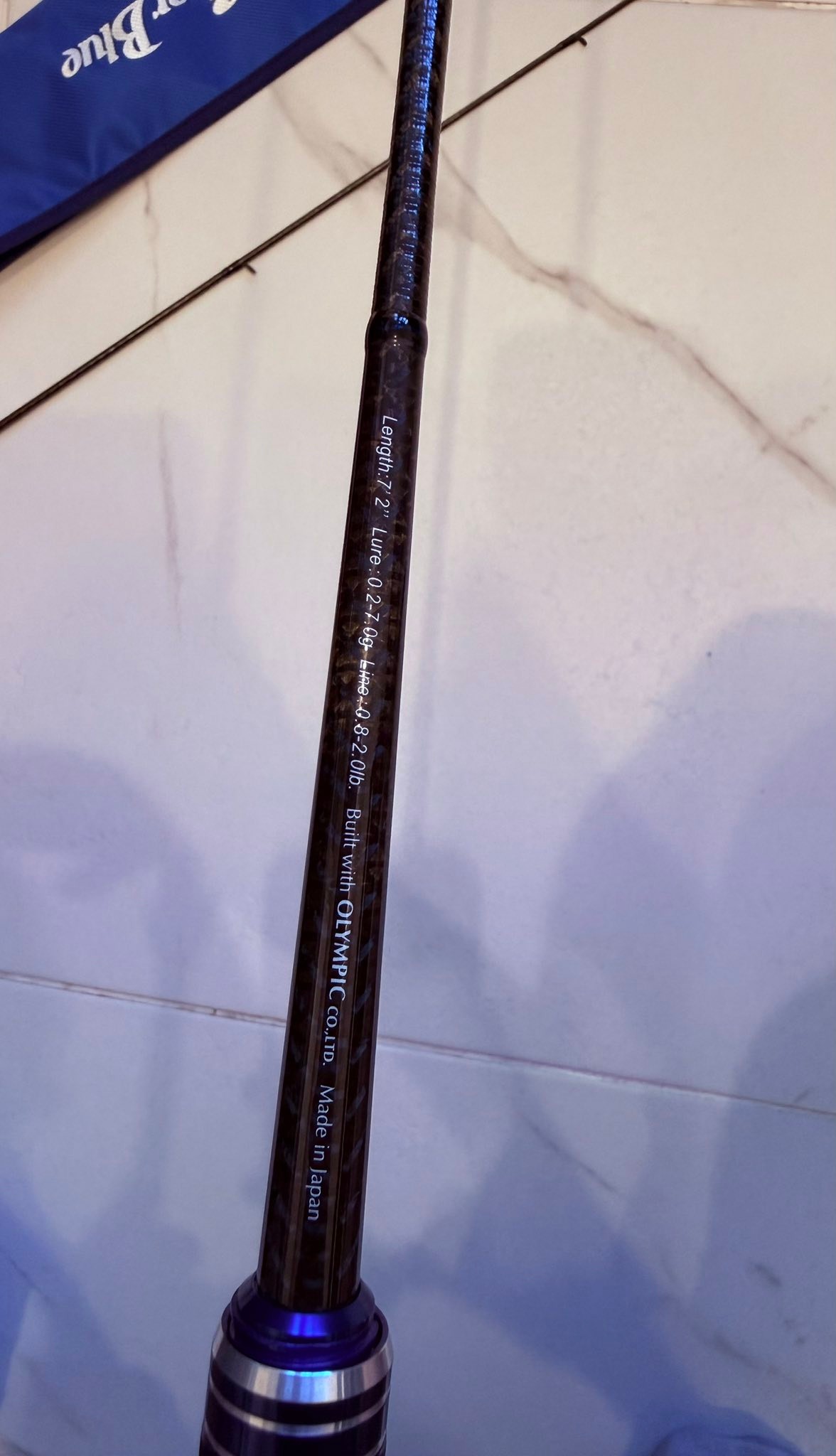 Clear Blue Crystar 72-Finder spinning rod for sale