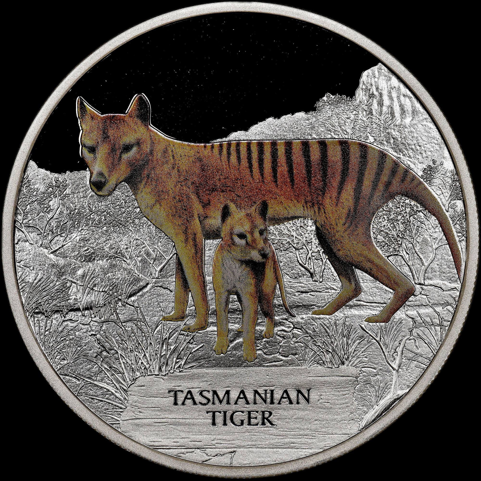 未使用！ TASMANIAN TIGER Coin of the Day: Today is Threatened Species Day in Australia
