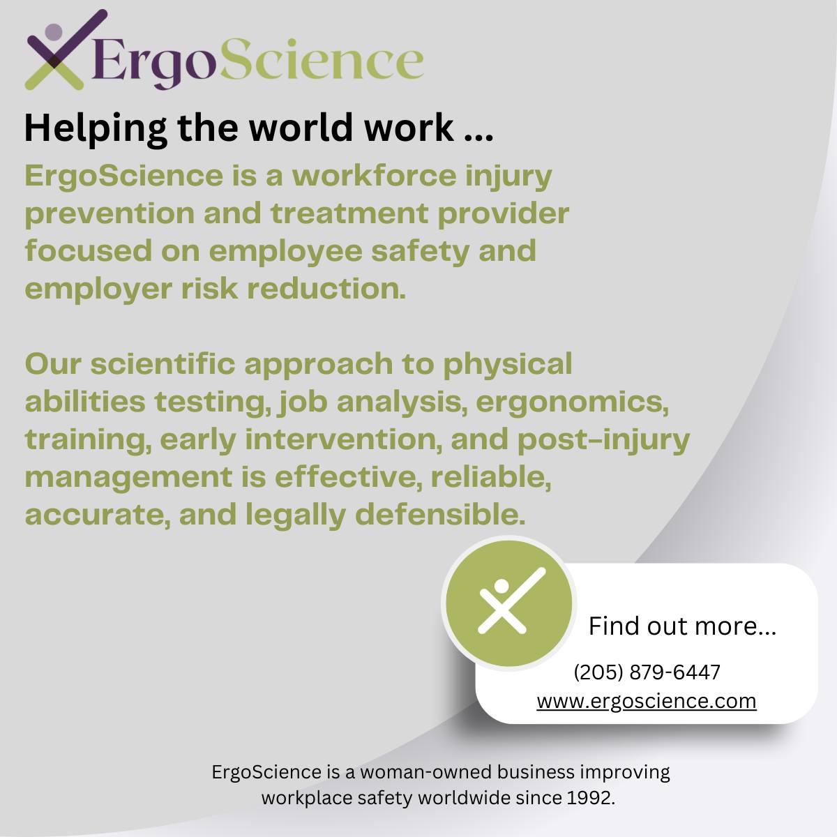 ErgoScience - Our scientific approach to employee testing... | Facebook