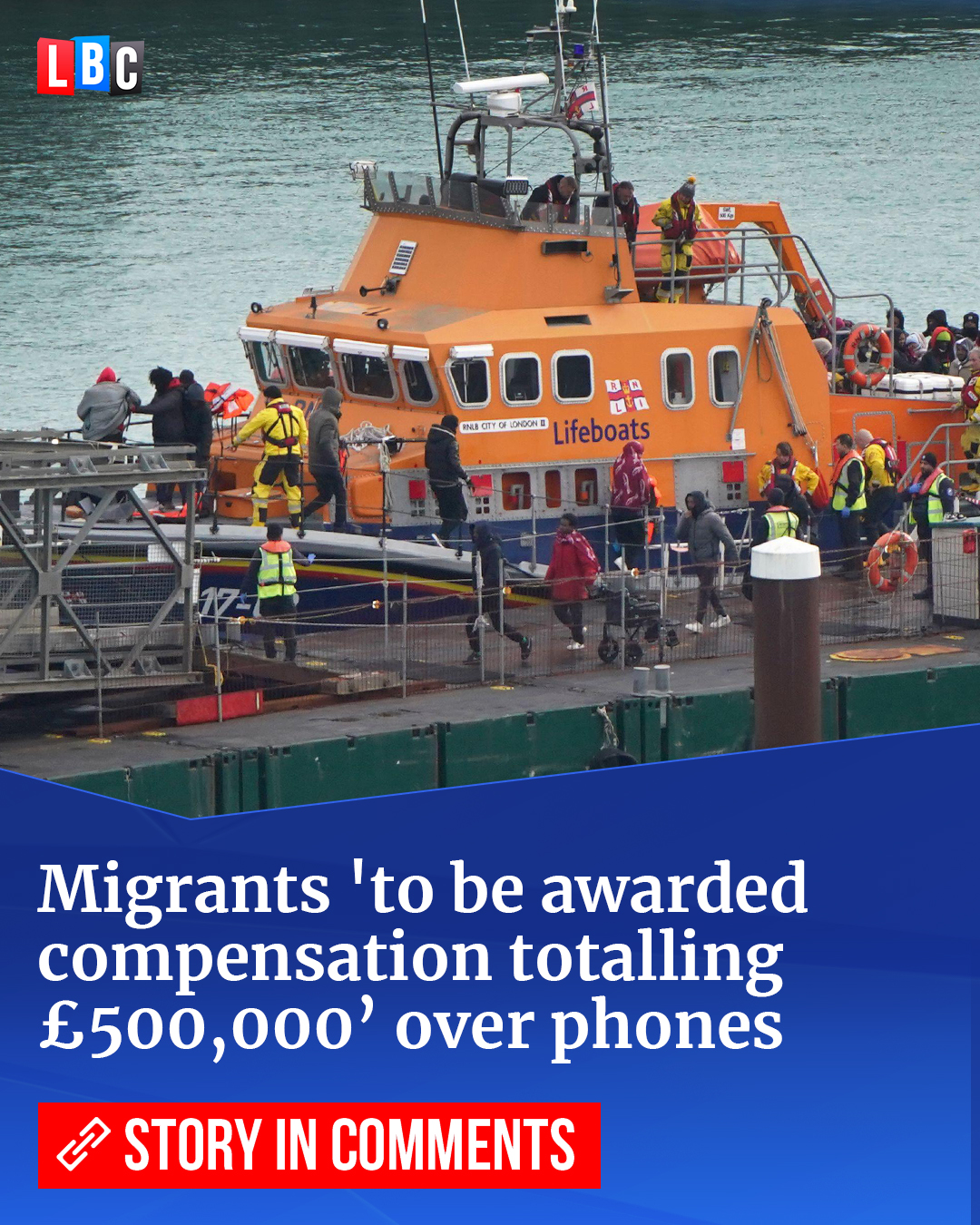 LBC - More than 70 small boat migrants have landed a taxpayer-funded ...