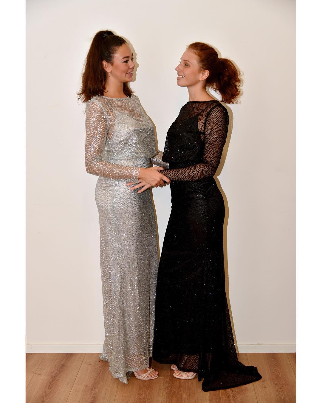 bamba black dress Black Satin Square Neck Color:WHITE & SILVER pricechangeaug2026 V neck China Fabric