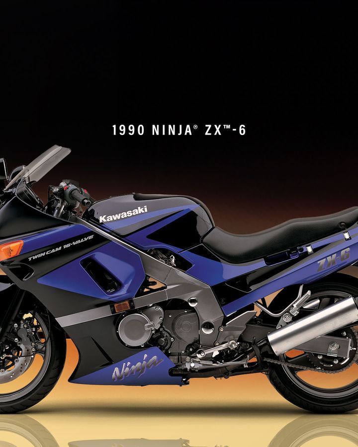 Meet an icon. At first ride, the 1990 Ninja ZX-6 supersport
